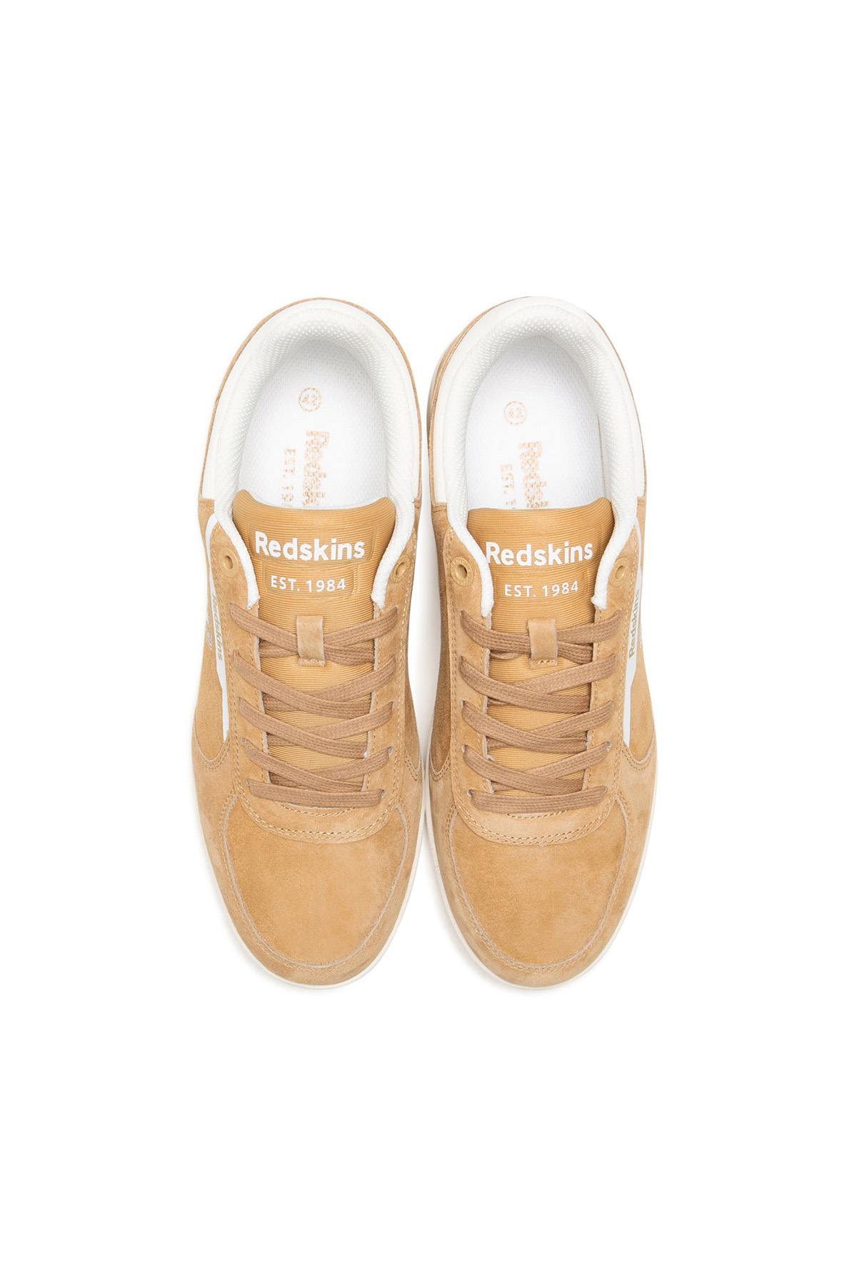 Scarpe Da Ginnastica In Pelle Uomo Redskins DETENTE BEIGE BLANC — vista 4