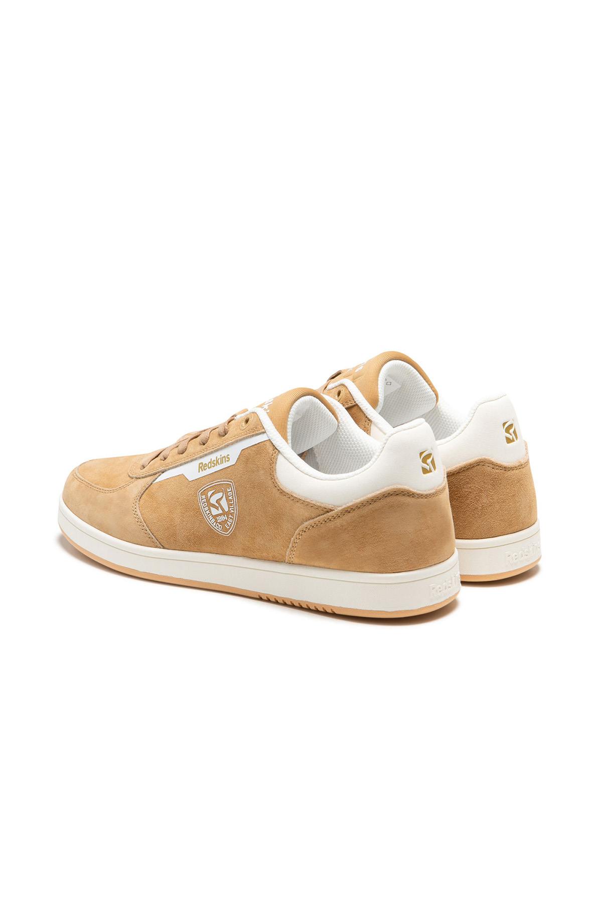 Scarpe Da Ginnastica In Pelle Uomo Redskins DETENTE BEIGE BLANC — vista 2