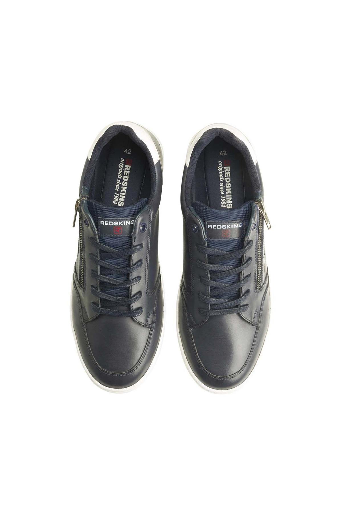 Herren Ledersneakers Redskins MISSOURI MARINE BLANC — Ansicht 4