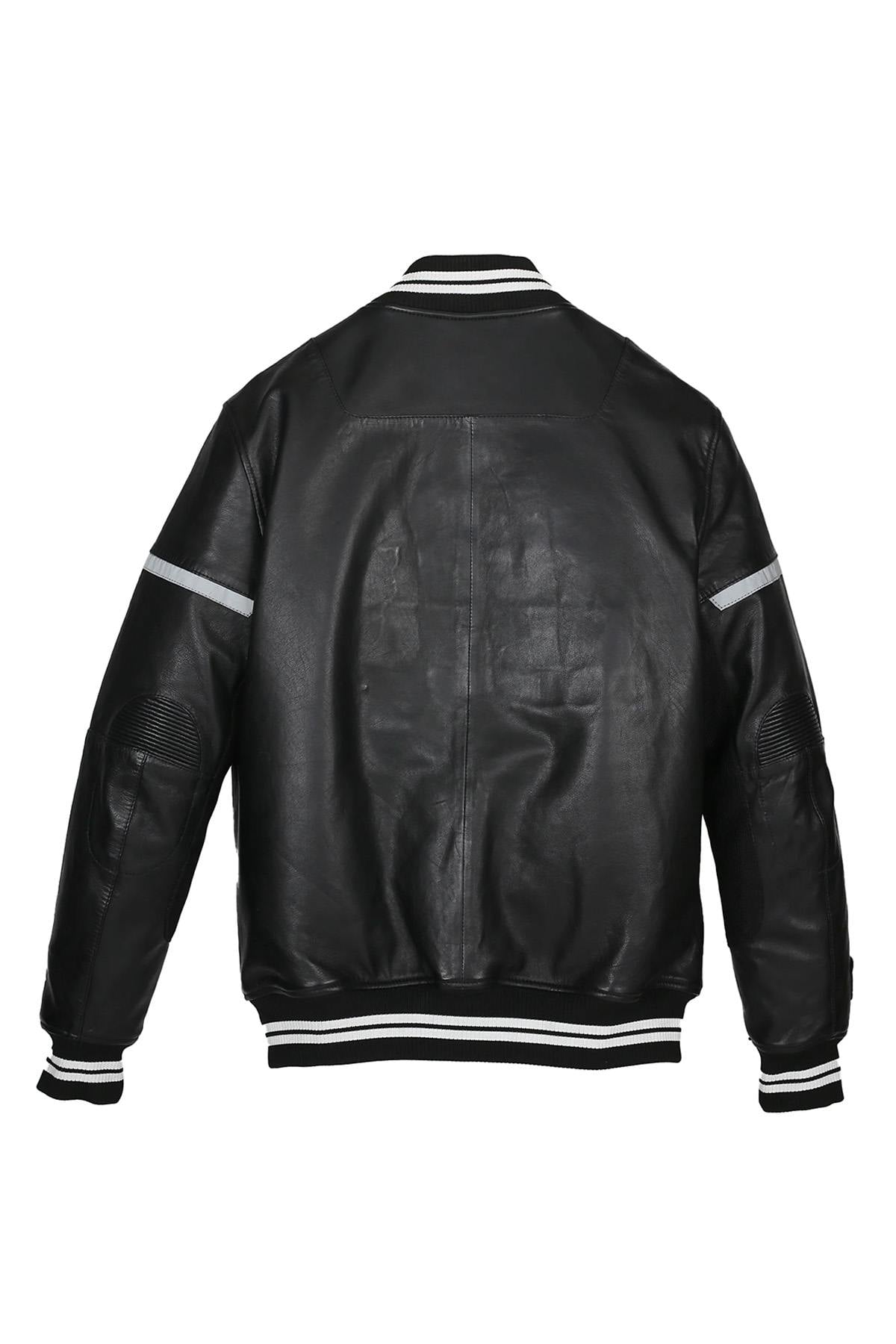 Giacche Uomo Redskins NOGARO RACING BLACK / WHITE — vista 10