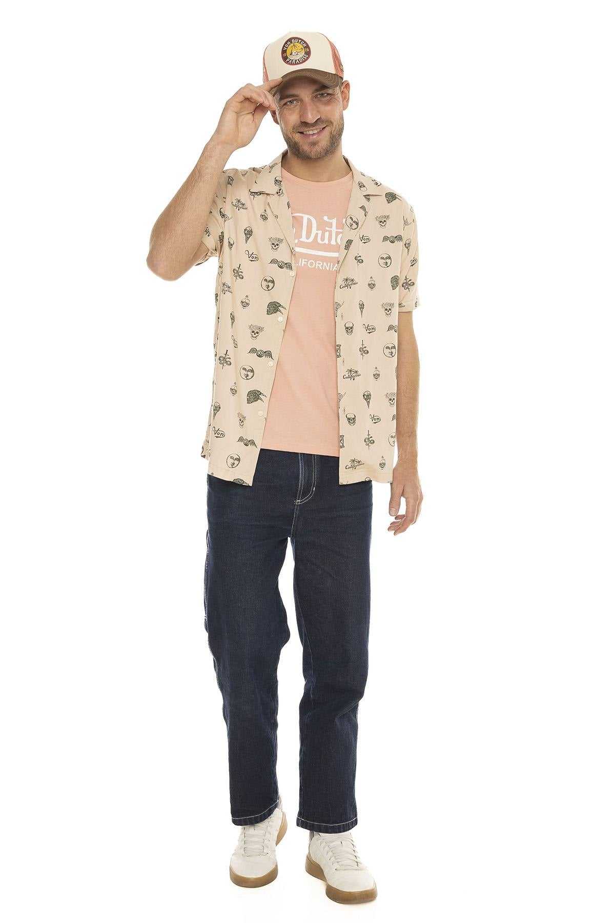 Herren Hemd Von Dutch CHEMISE ISO B — Ansicht 3