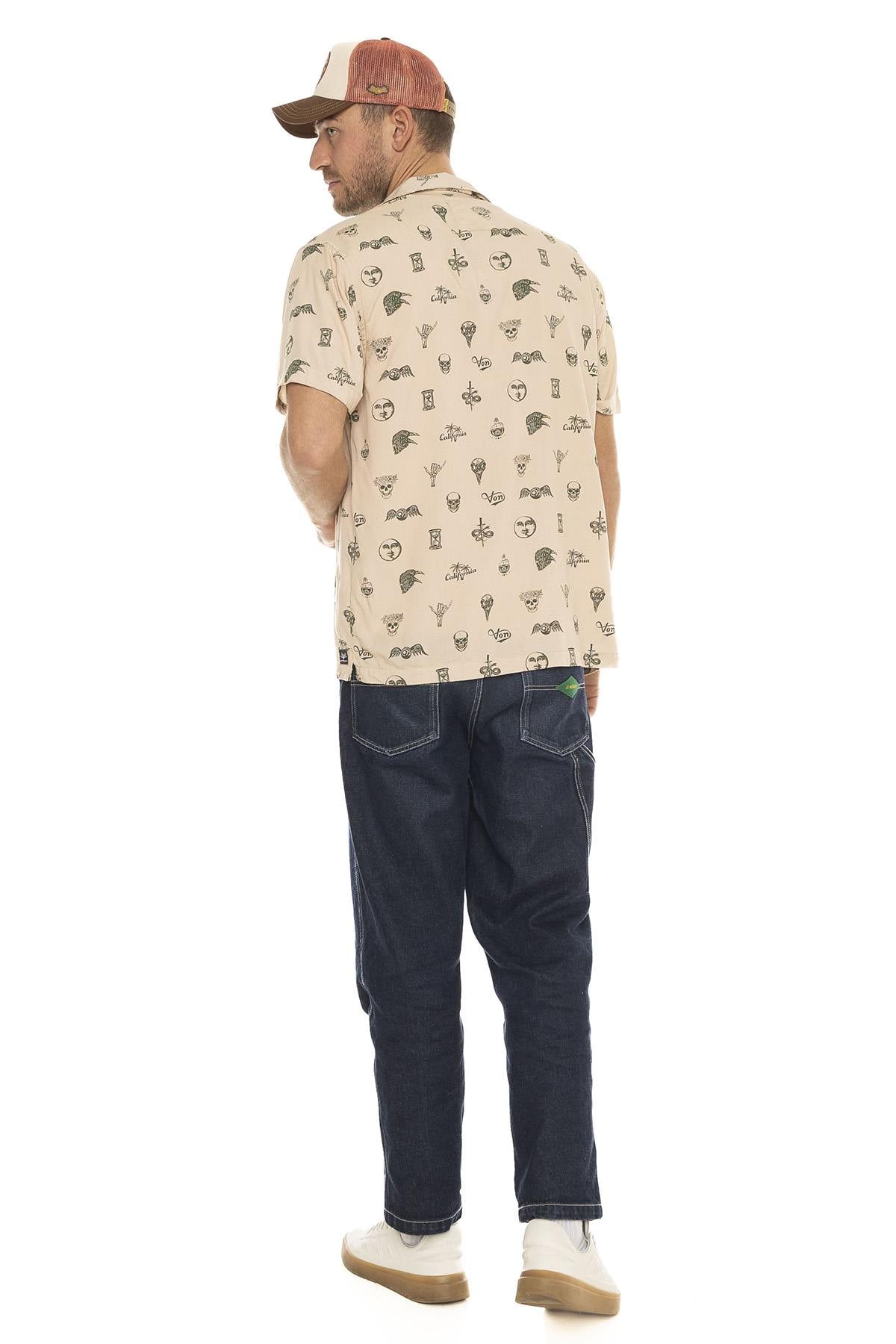 Herren Hemd Von Dutch CHEMISE ISO B — Ansicht 4