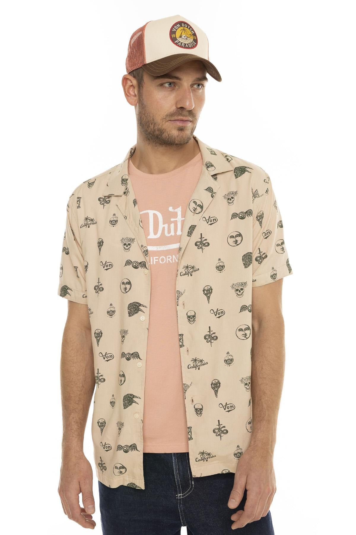 Herren Hemd Von Dutch CHEMISE ISO B — Ansicht 1