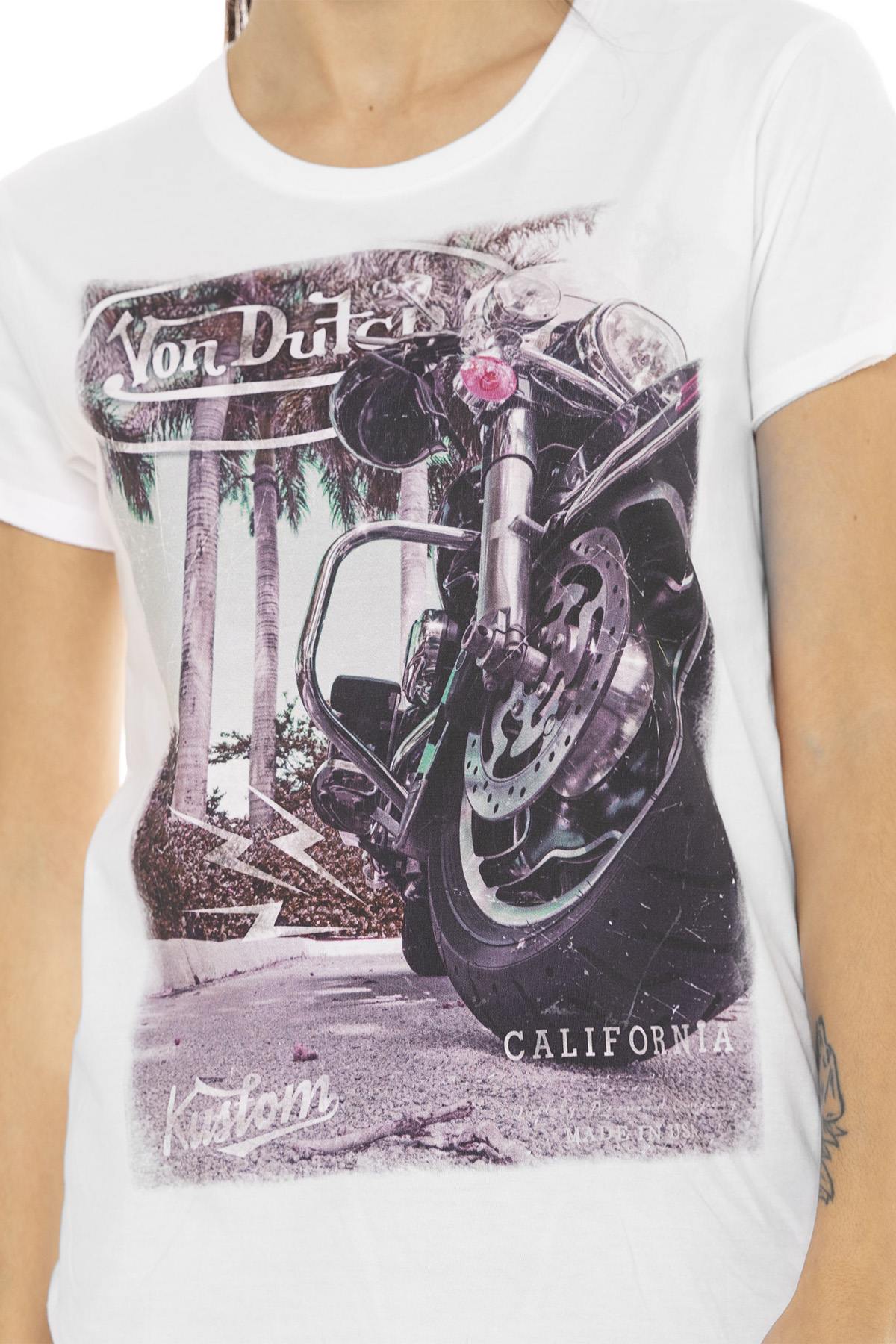 Camiseta Mujeres Von Dutch TEE SHIRT PHOT BE — vista 2