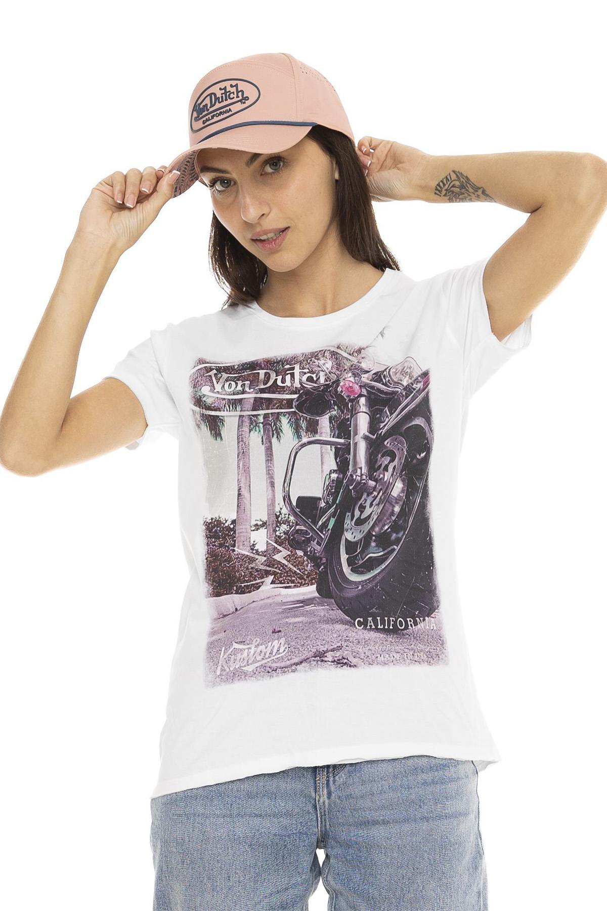Camiseta Mujeres Von Dutch TEE SHIRT PHOT BE — vista 1