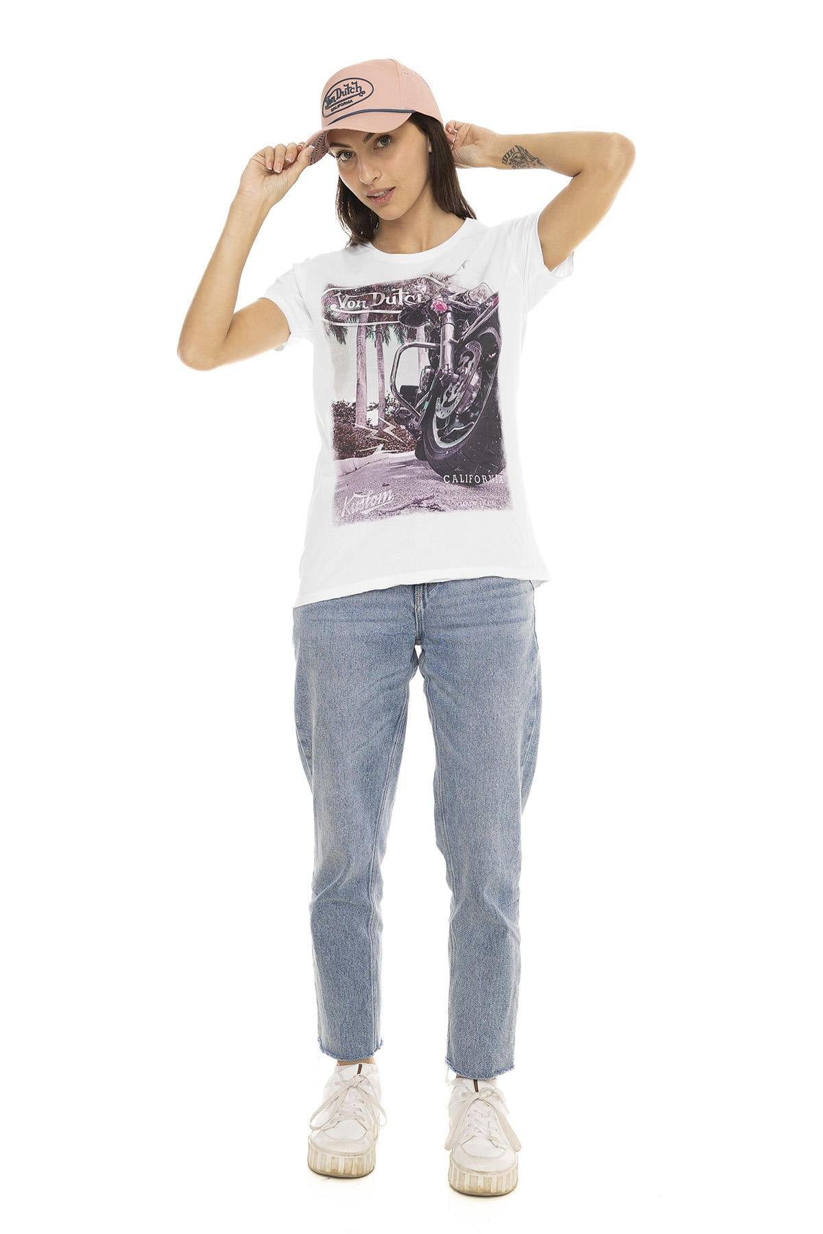 Camiseta Mujeres Von Dutch TEE SHIRT PHOT BE — vista 6