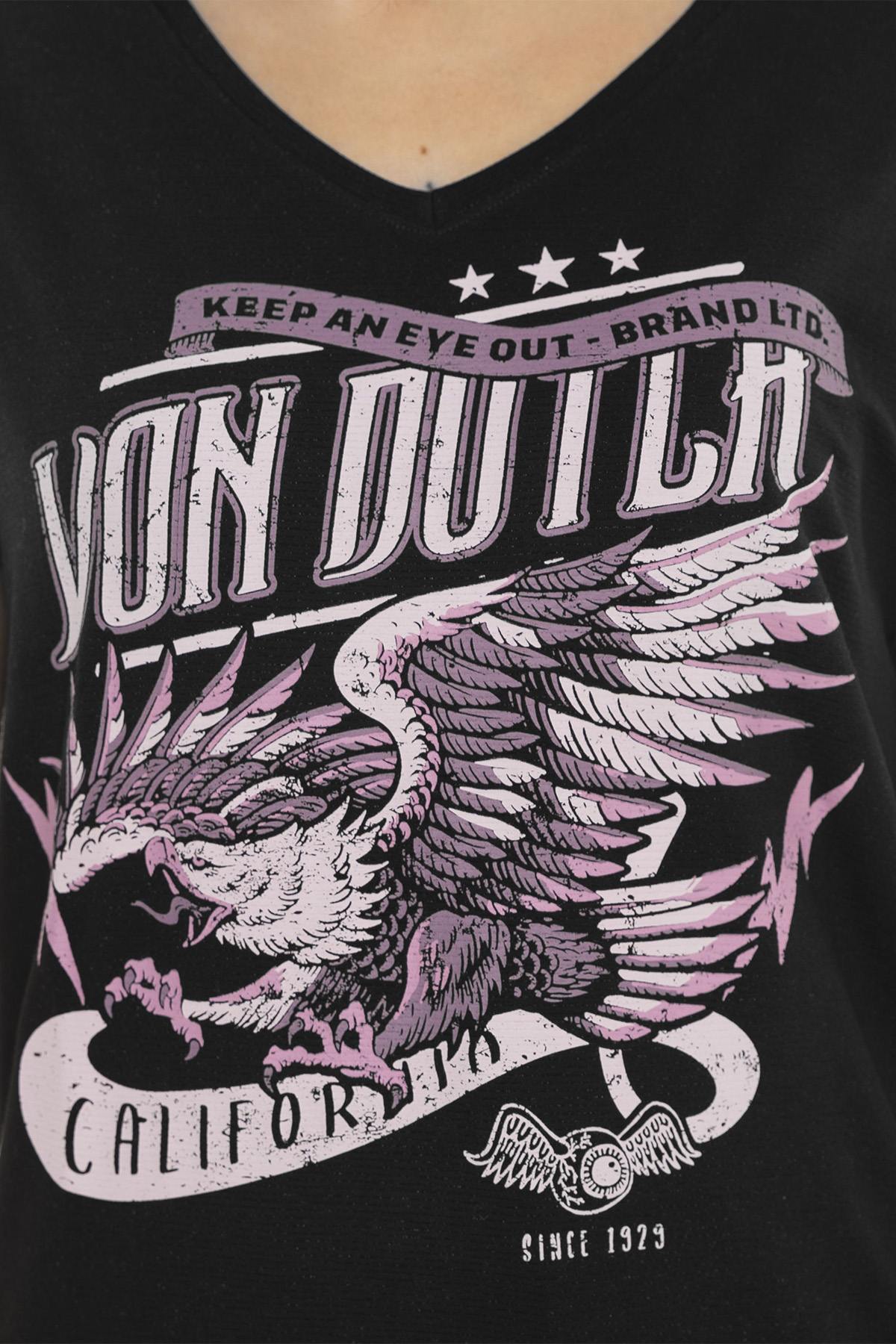Camiseta Mujeres Von Dutch TEE SHIRT AME B — vista 2