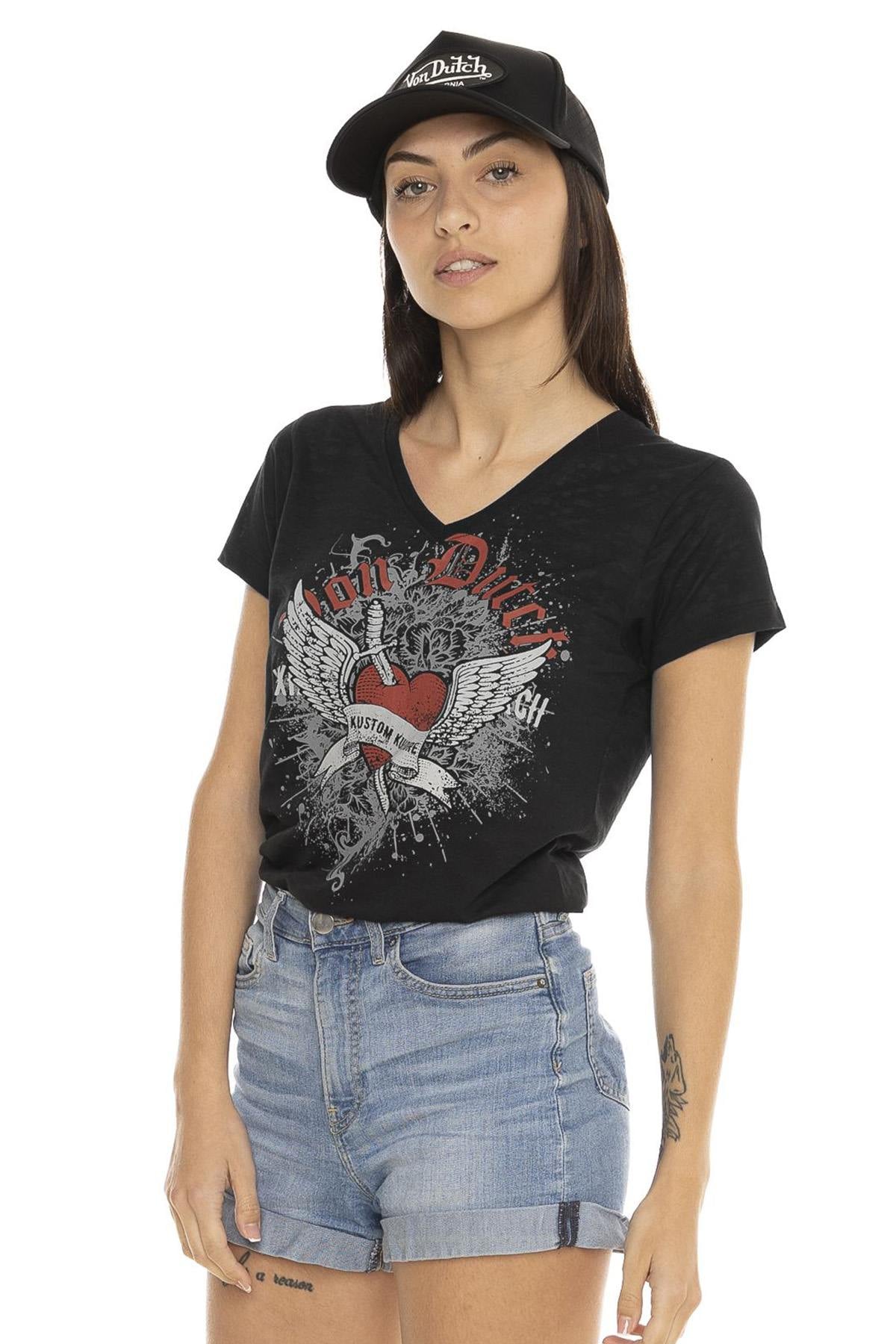 Camiseta Mujeres Von Dutch TEE SHIRT EPE B — vista 1