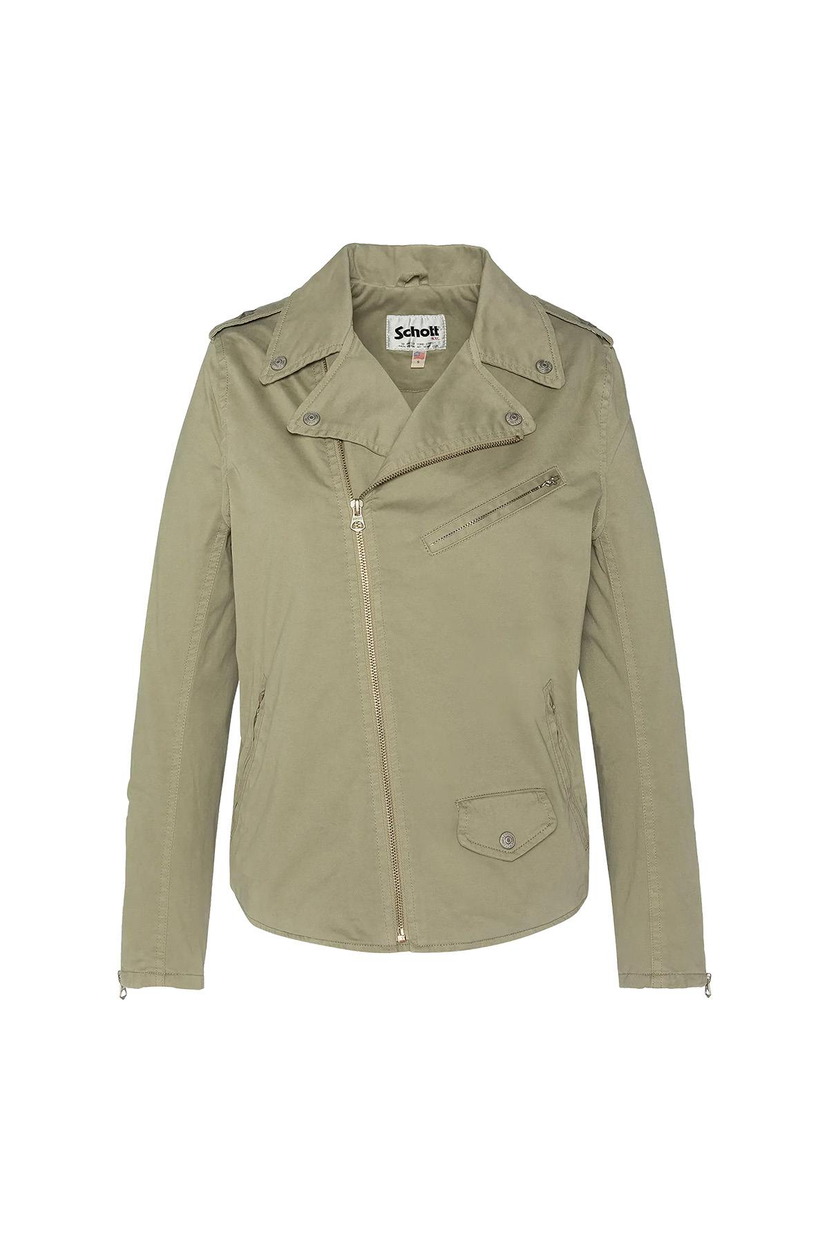 Damen Jacke Schott PERF1637WX LIGHT KAKI — Ansicht 4