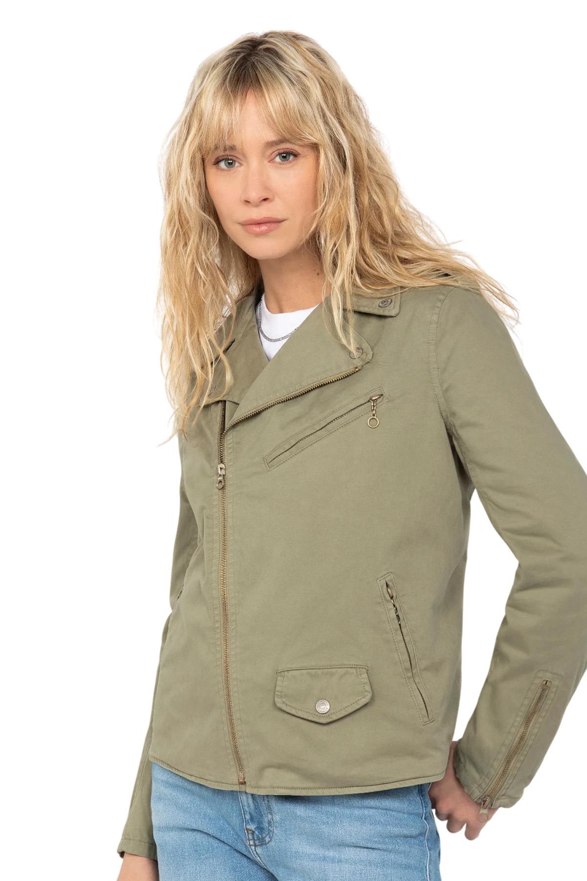 Damen Jacke Schott PERF1637WX LIGHT KAKI — Ansicht 7