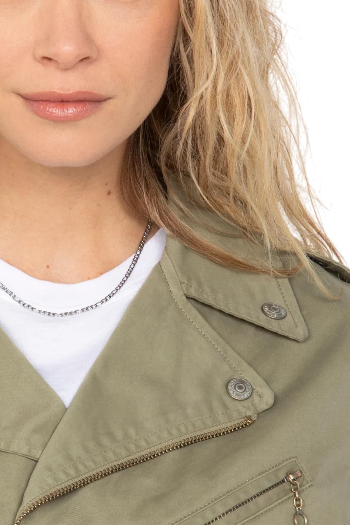 Damen Jacke Schott PERF1637WX LIGHT KAKI — Ansicht 3