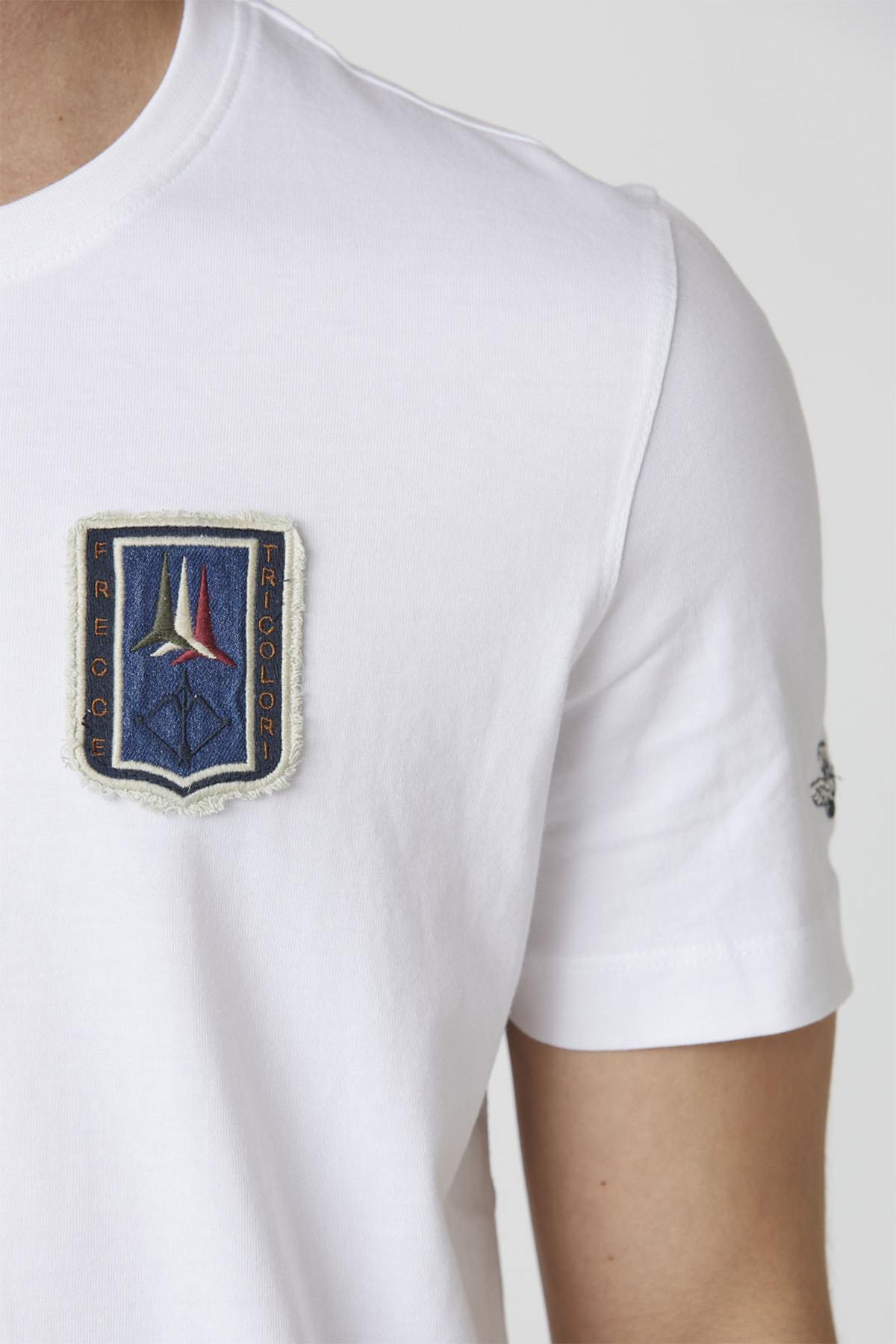 Herren T-shirt Aeronautica Militare TS2411J634 OFF WHITE — Ansicht 2