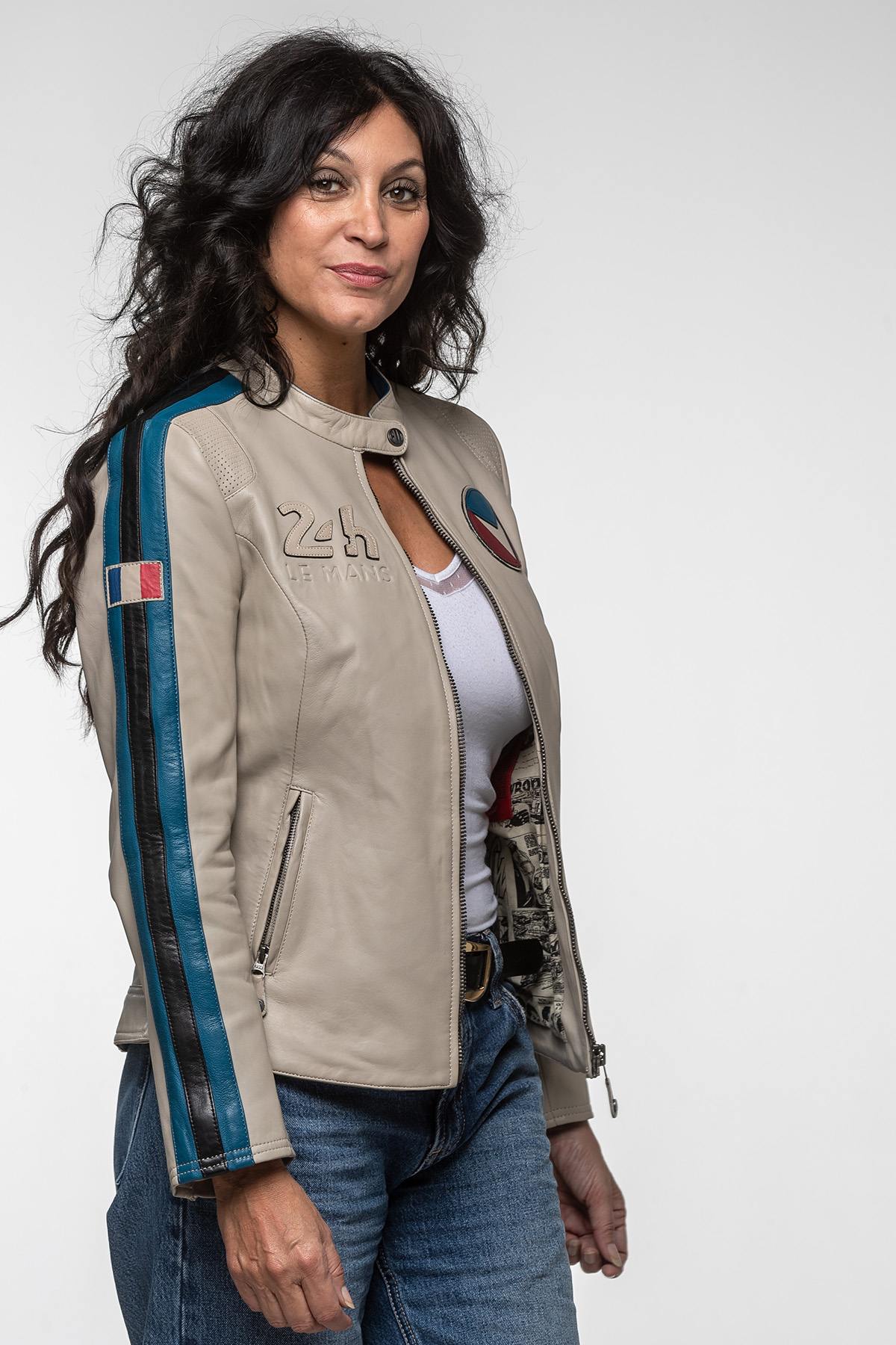 Chaqueta Mujeres Michel Vaillant GABRIELLE VAILLANT ECRU — vista 5