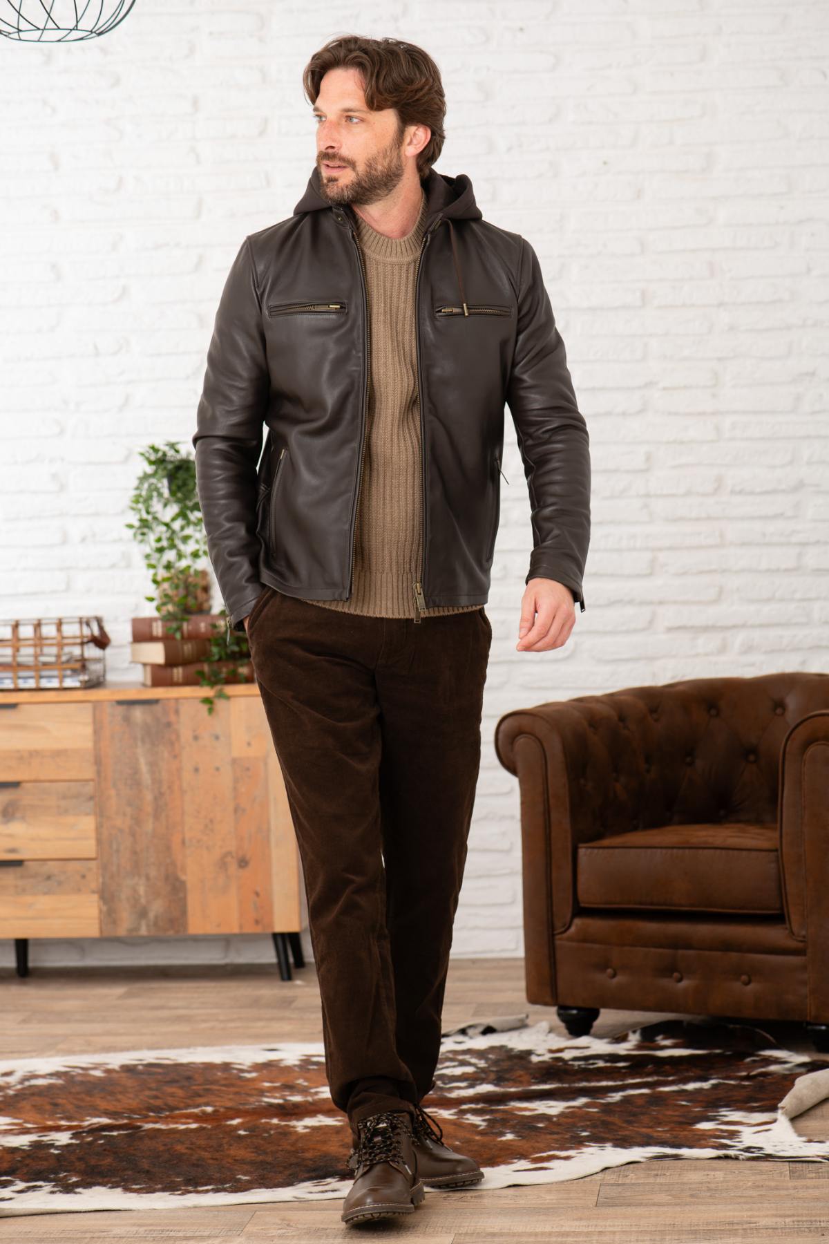 Chaqueta Hombre Chevignon WHEEL CACAO — vista 2