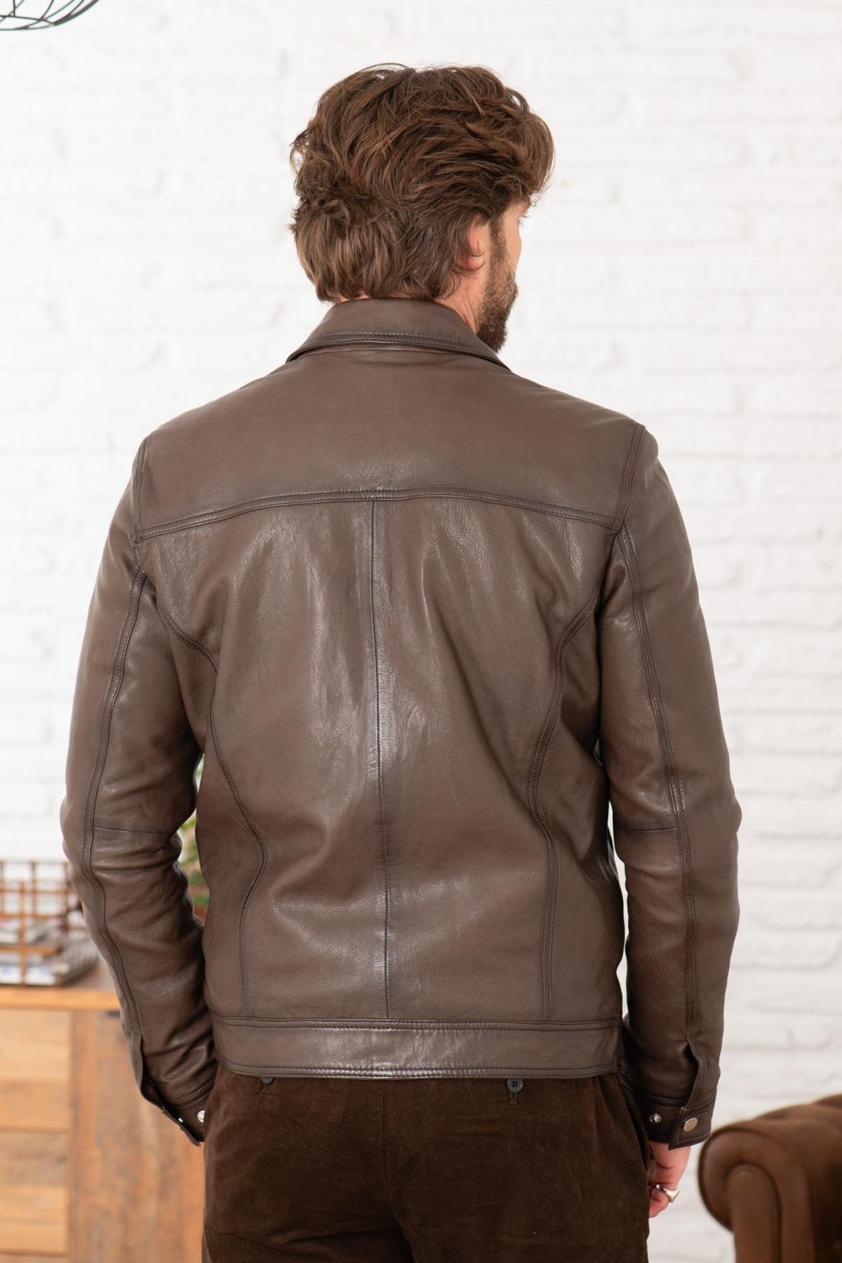 Giacche Uomo Serge Pariente CREED MOCCA — vista 4