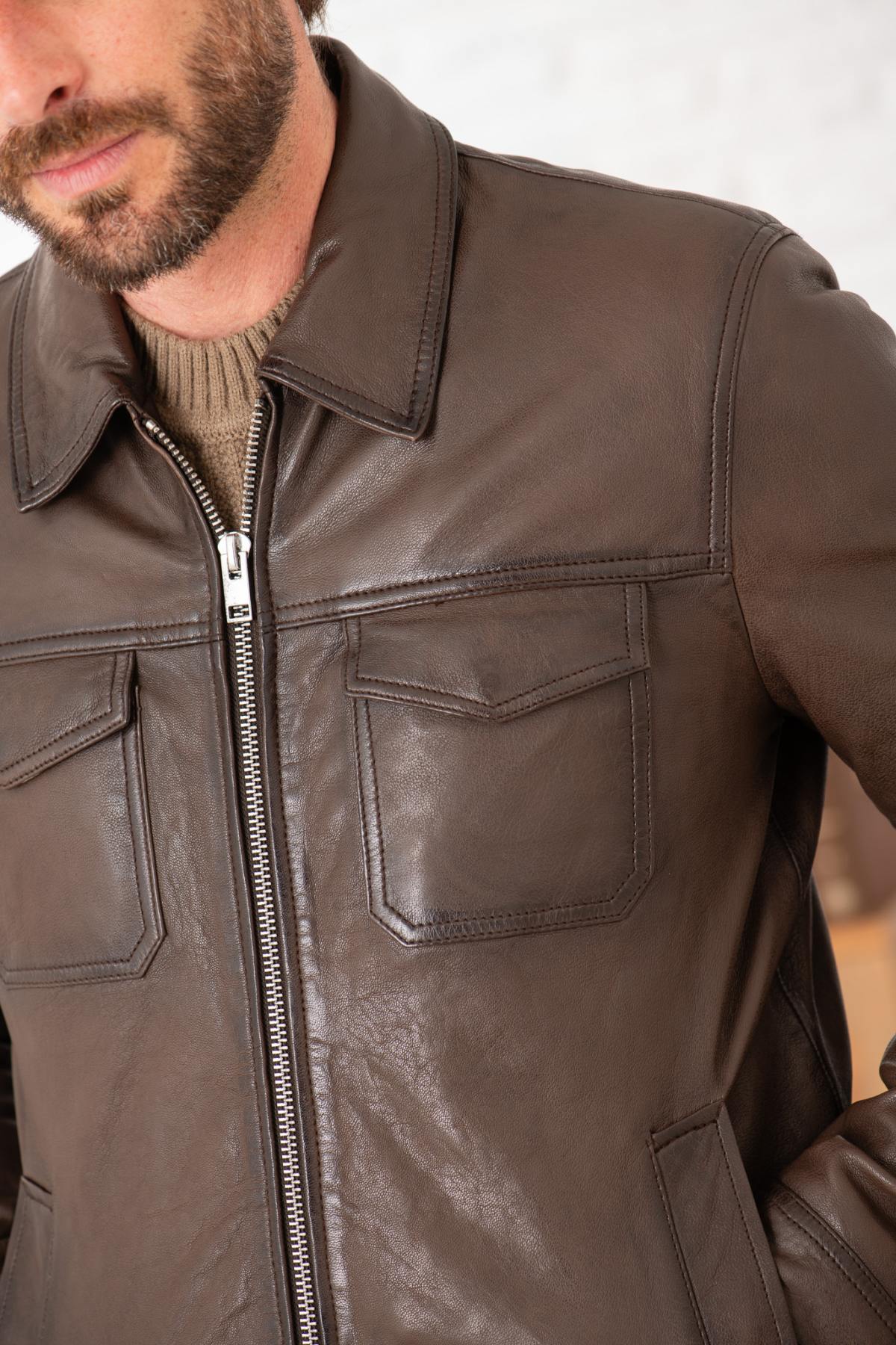 Giacche Uomo Serge Pariente CREED MOCCA — vista 5
