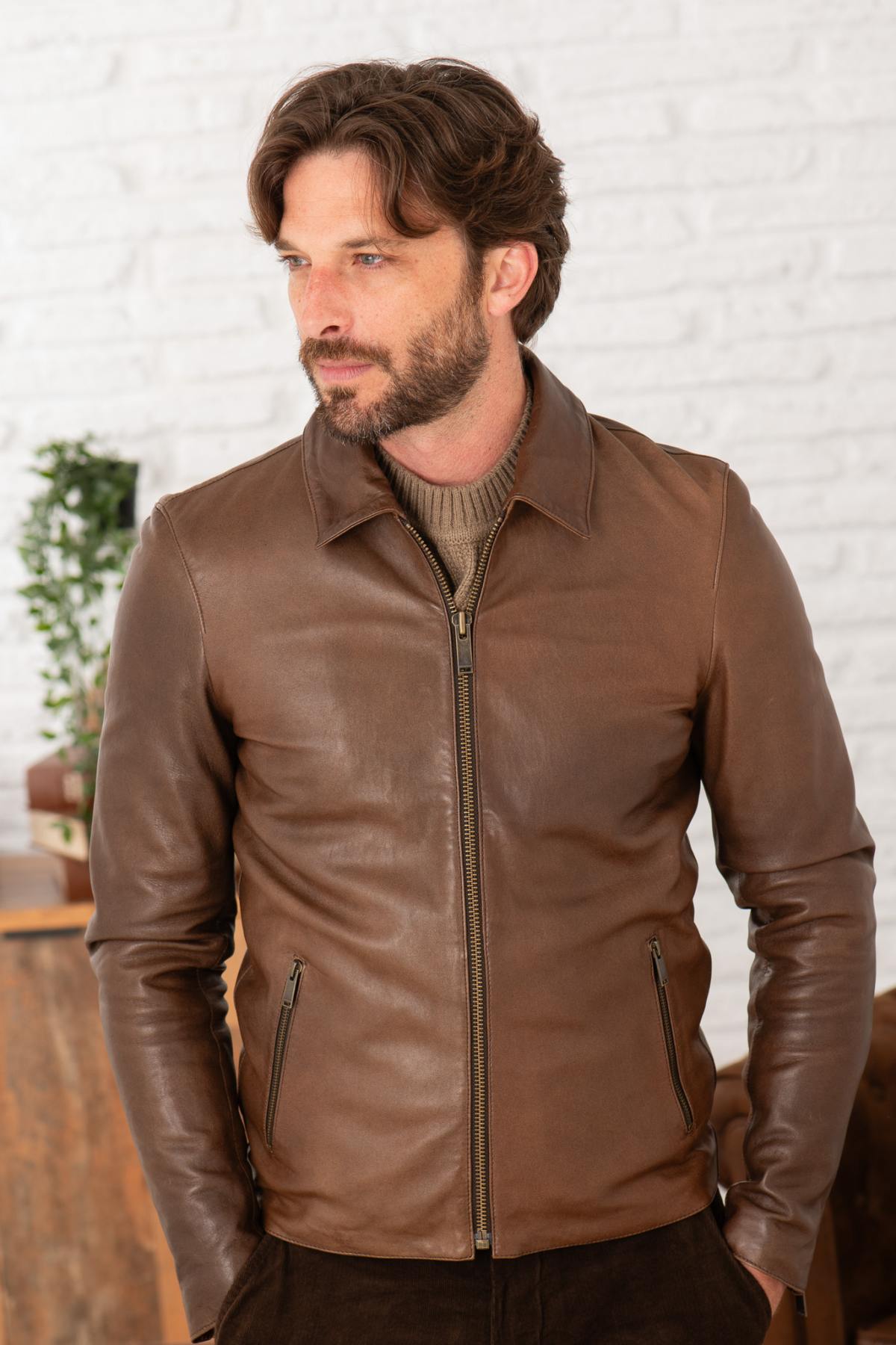 Blouson Homme Chevignon TROOPER CACAO — vue 1