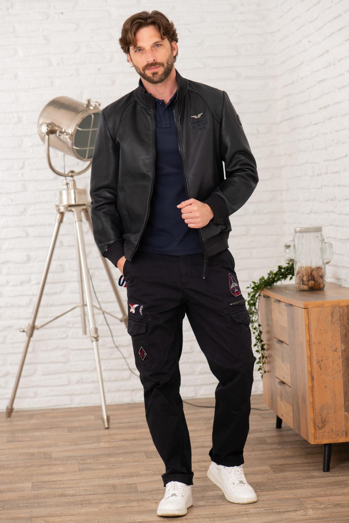 Blouson Homme Patrouille De France TURBO JET NAVY — vue 4