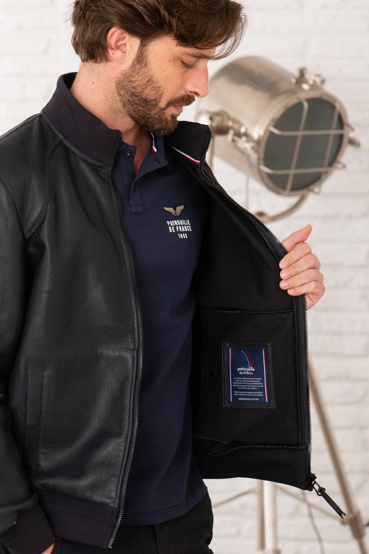 Blouson Homme Patrouille De France TURBO JET NAVY — vue 5