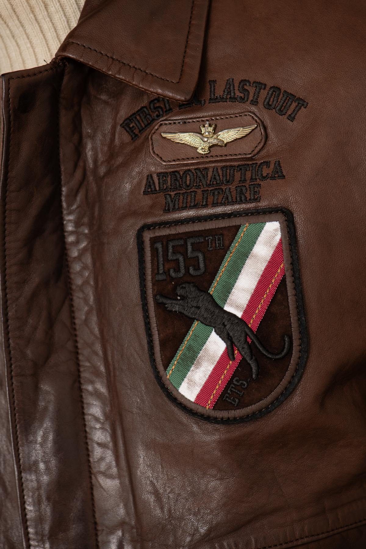 Giacche Uomo Aeronautica Militare PN5048PL147 00009 CHOCOLATE — vista 4