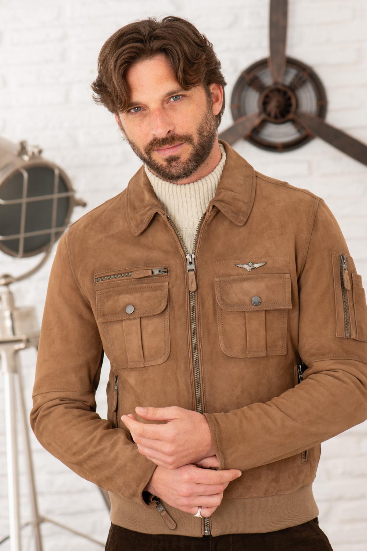 Giacche Uomo Aeronautica Militare PN5045PL216 00061 TORTORA — vista 2
