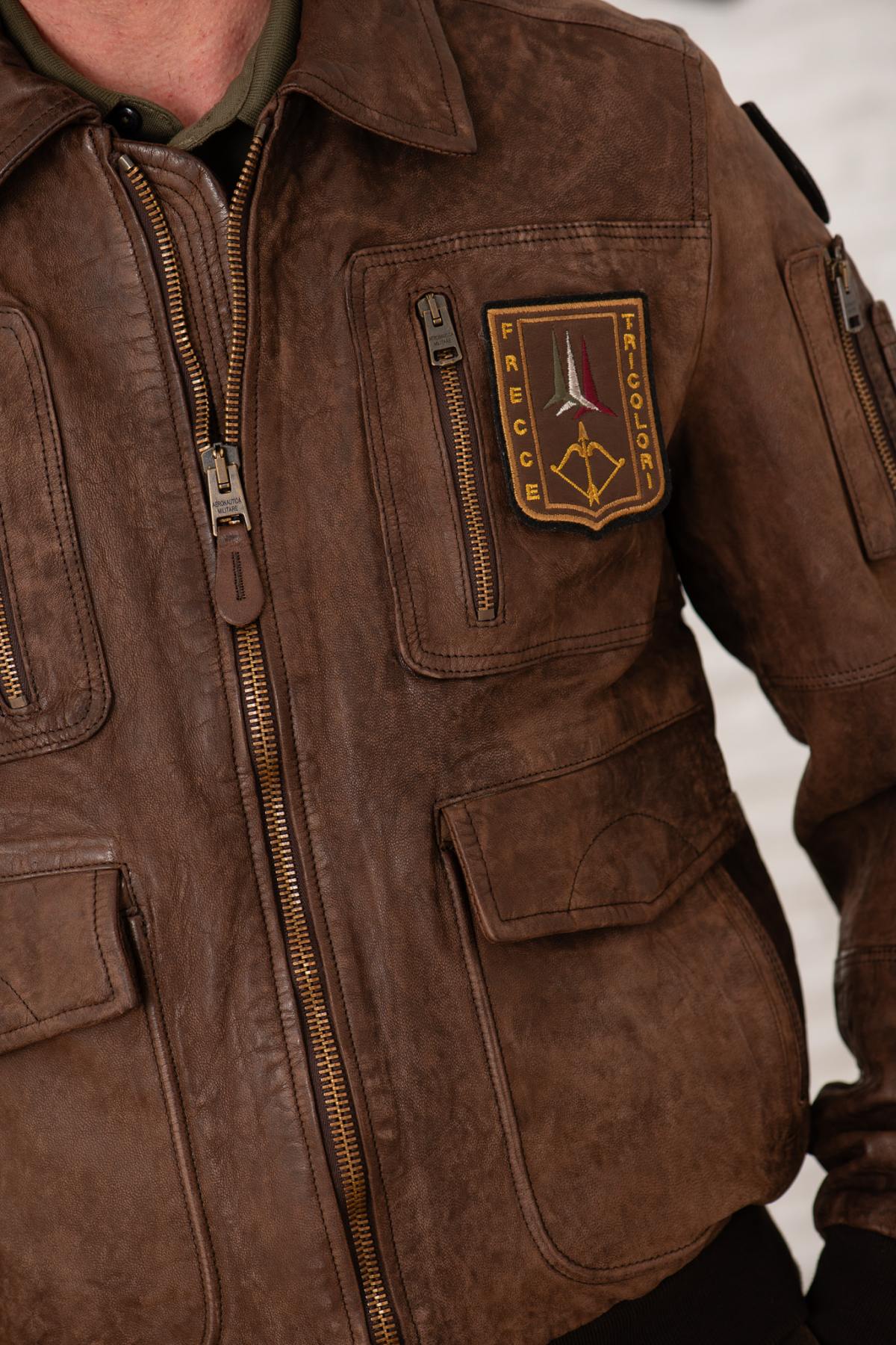 Giacche Uomo Aeronautica Militare PN5047PL00300 00083 MARRONE — vista 3