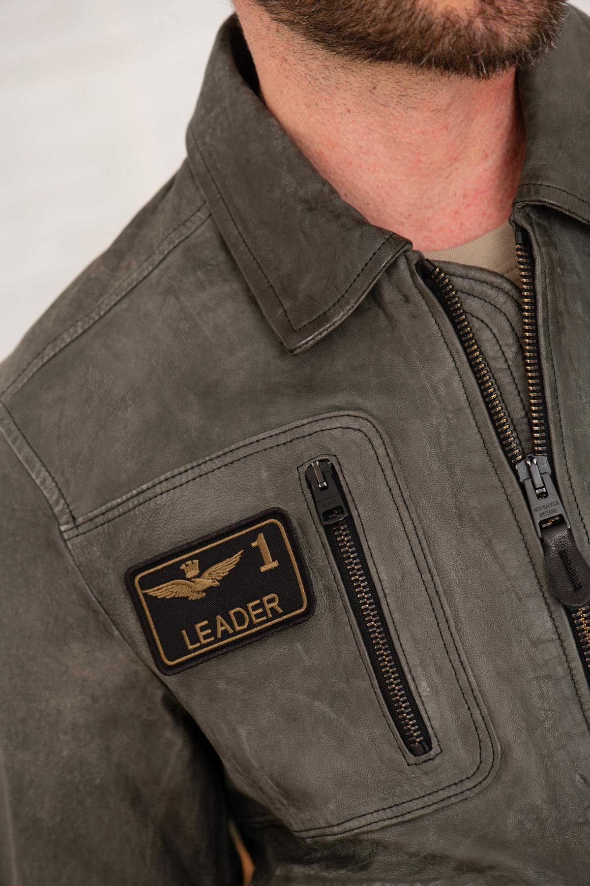 Giacche Uomo Aeronautica Militare PN5047PL00300 00014 FUMO — vista 6