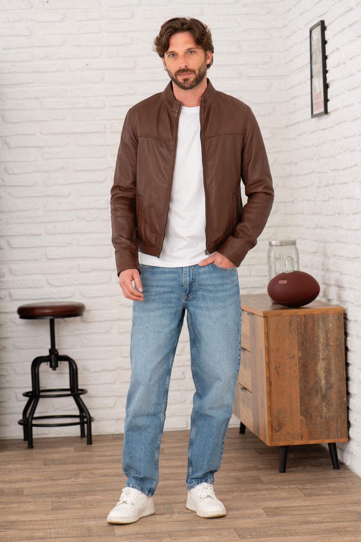 Chaqueta Hombre Serge Pariente SYLVINO ACTIVE BROWN — vista 2