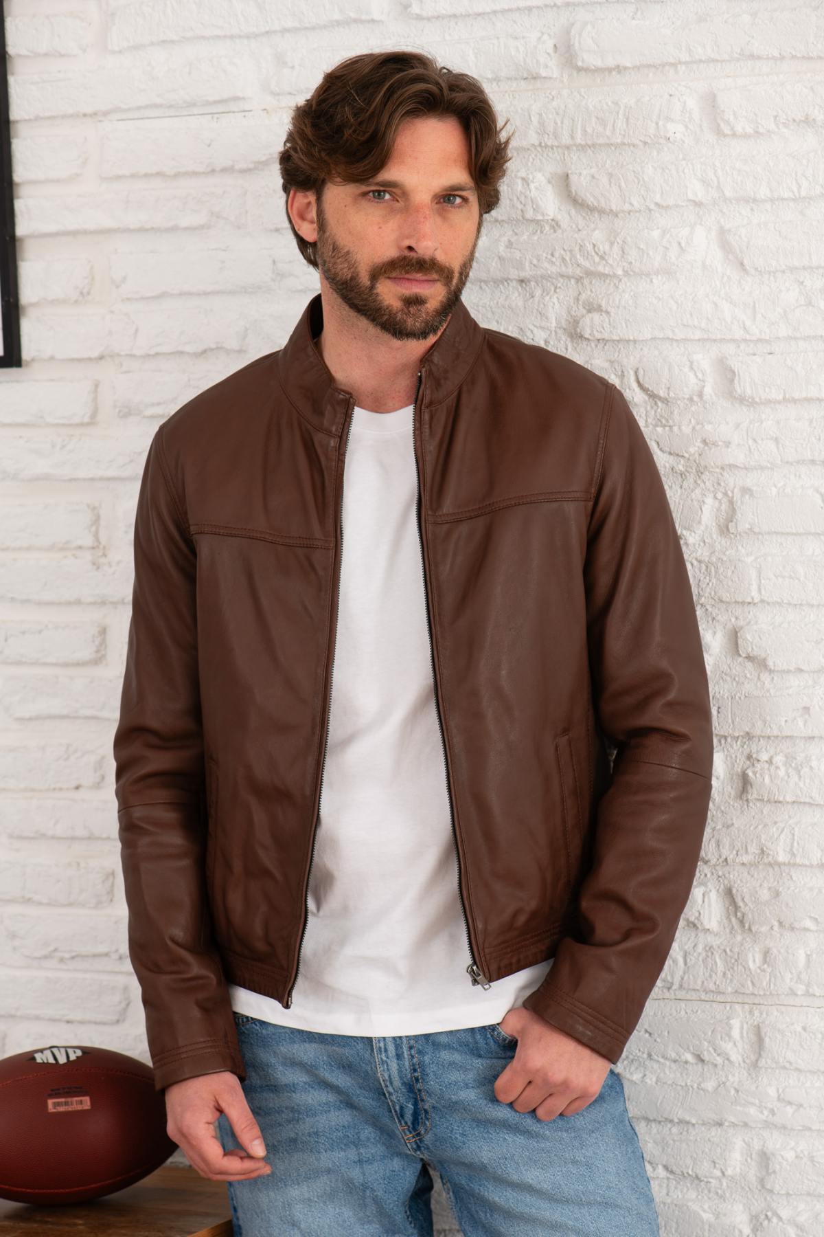 Chaqueta Hombre Serge Pariente SYLVINO ACTIVE BROWN — vista 1