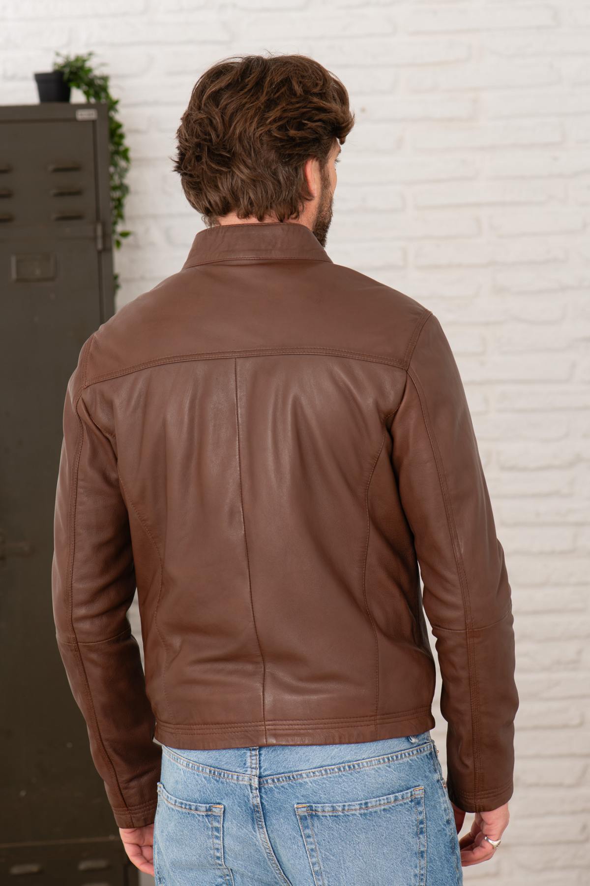 Chaqueta Hombre Serge Pariente SYLVINO ACTIVE BROWN — vista 3