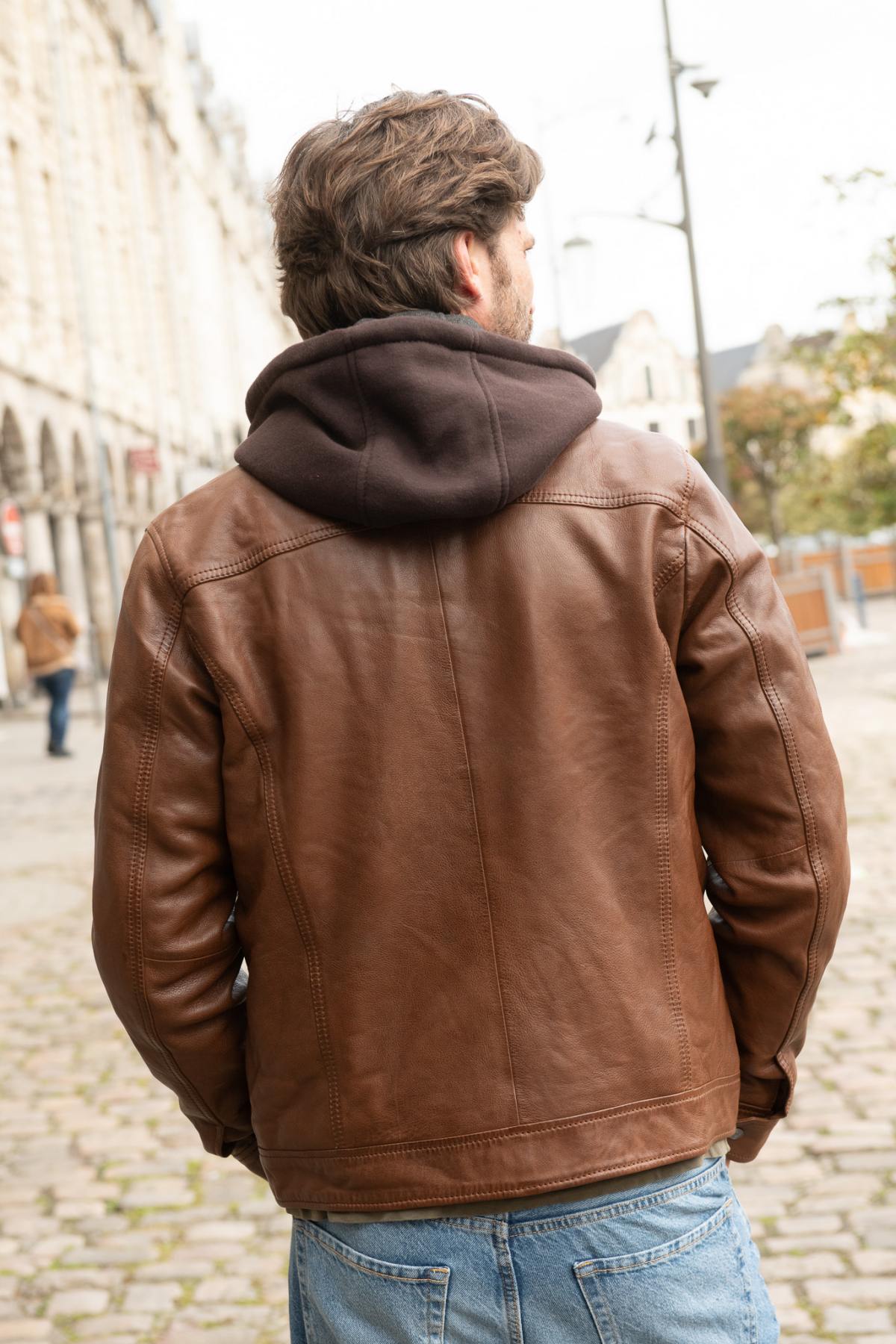 Herren Jacke Cityzen PHILADELPHIA 3 NEW COGNAC — Ansicht 2