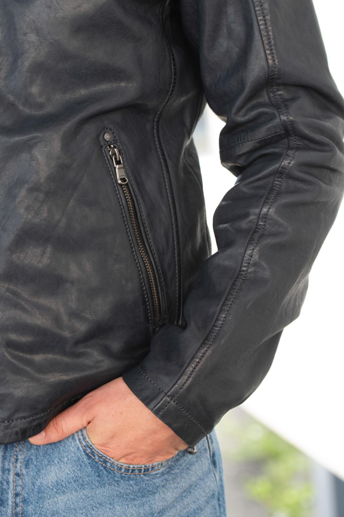 Giacche Uomo Daytona GAFINO LAMB VITA NAVY BLUE — vista 5