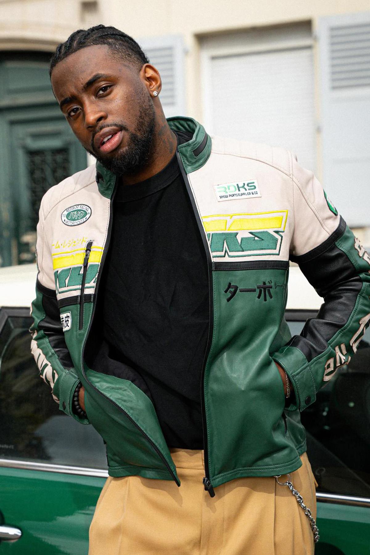 Herren Jacke Redskins SANCUIR RACING MEDIUM GREEN / NATUREL — Ansicht 1