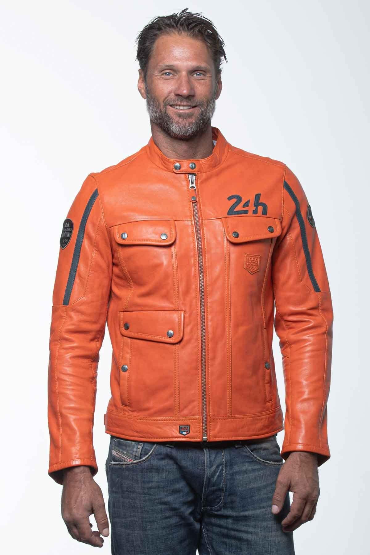 Herren Jacke 24h Le Mans LAGACHE4 ORANGE — Ansicht 5