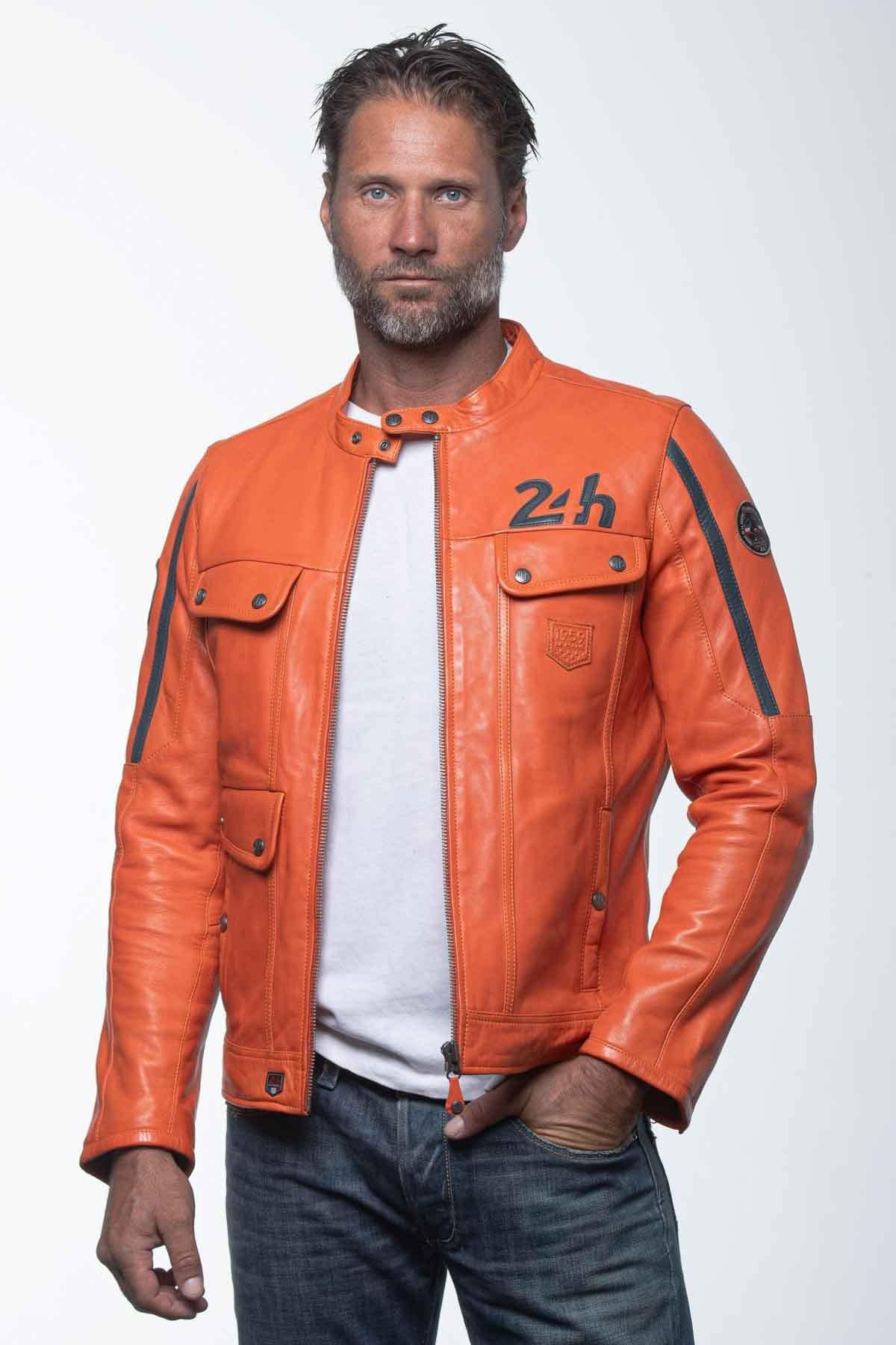Herren Jacke 24h Le Mans LAGACHE4 ORANGE — Ansicht 1