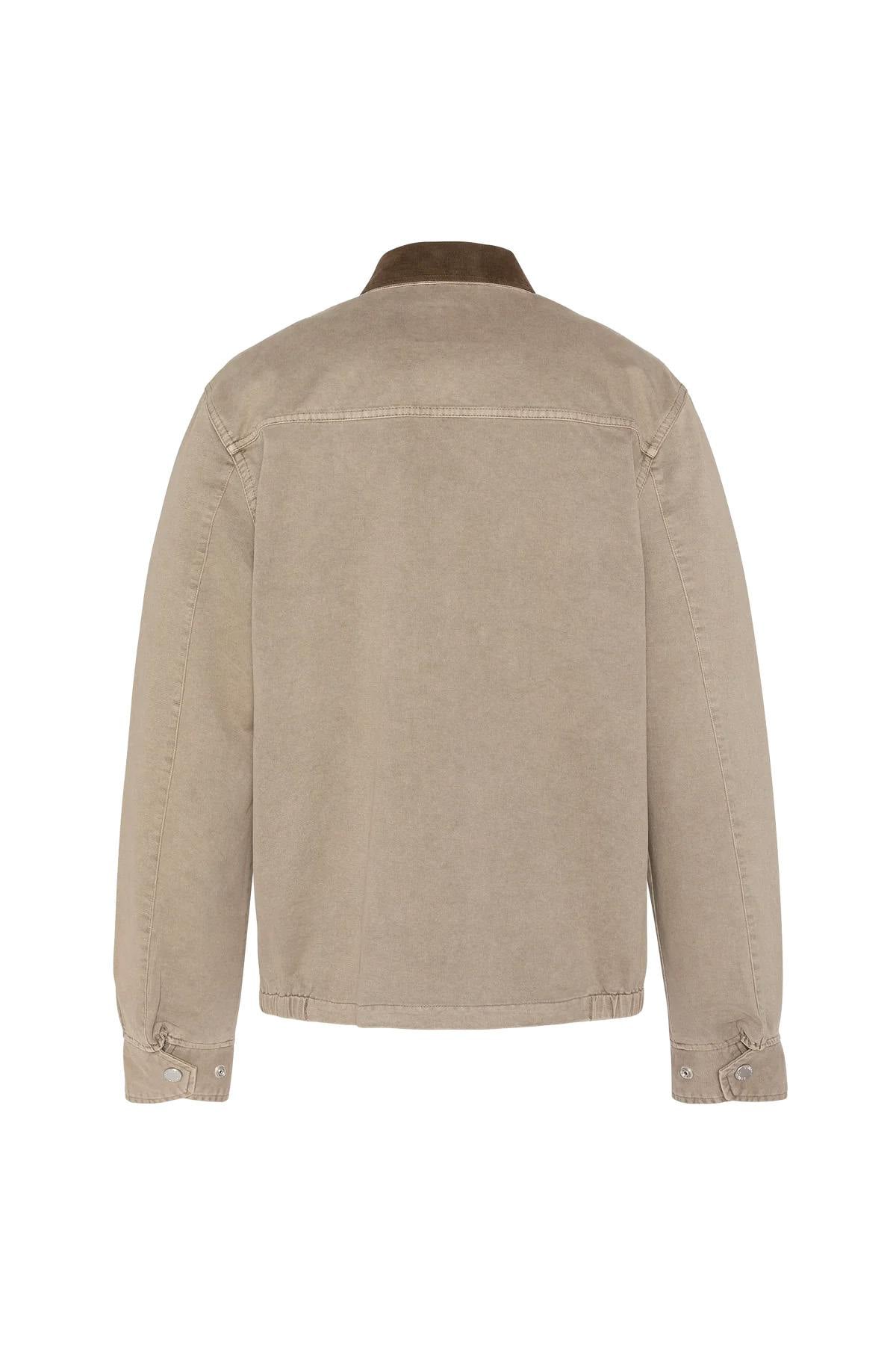 Chaqueta Hombre Schott CADAMSWASH TAUPE — vista 7