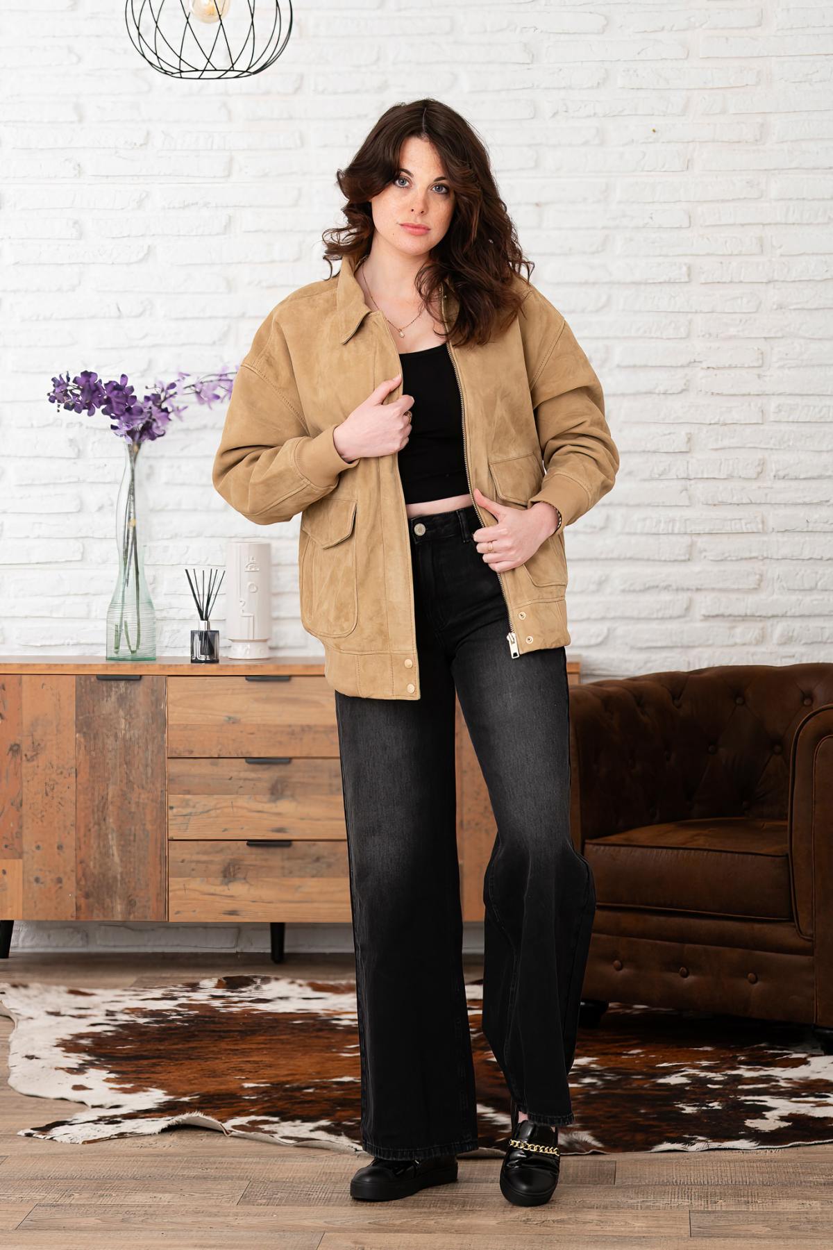 Damen Jacke Schott LCWDAISYS BEIGE — Ansicht 3