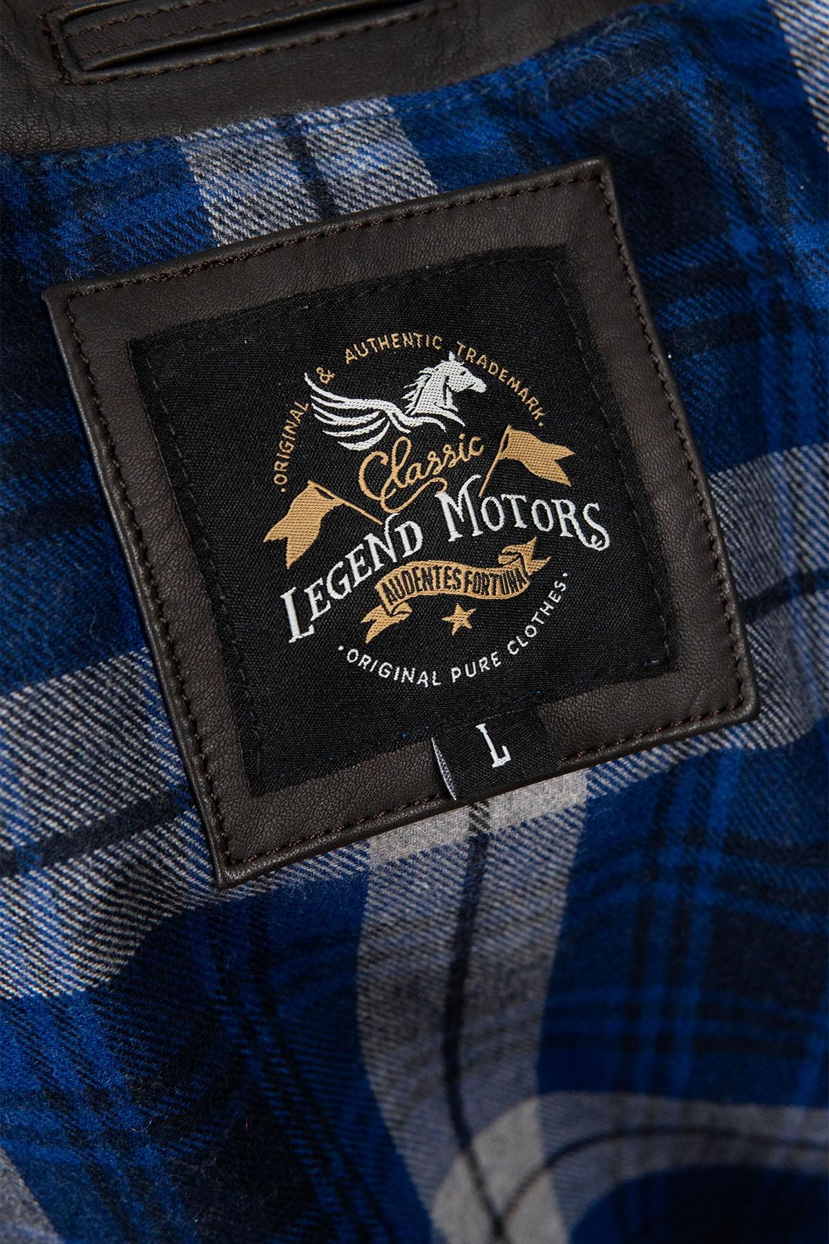 Herren Jacke Classic Legend Motors GREGORY GALIFFI MARRON — Ansicht 10