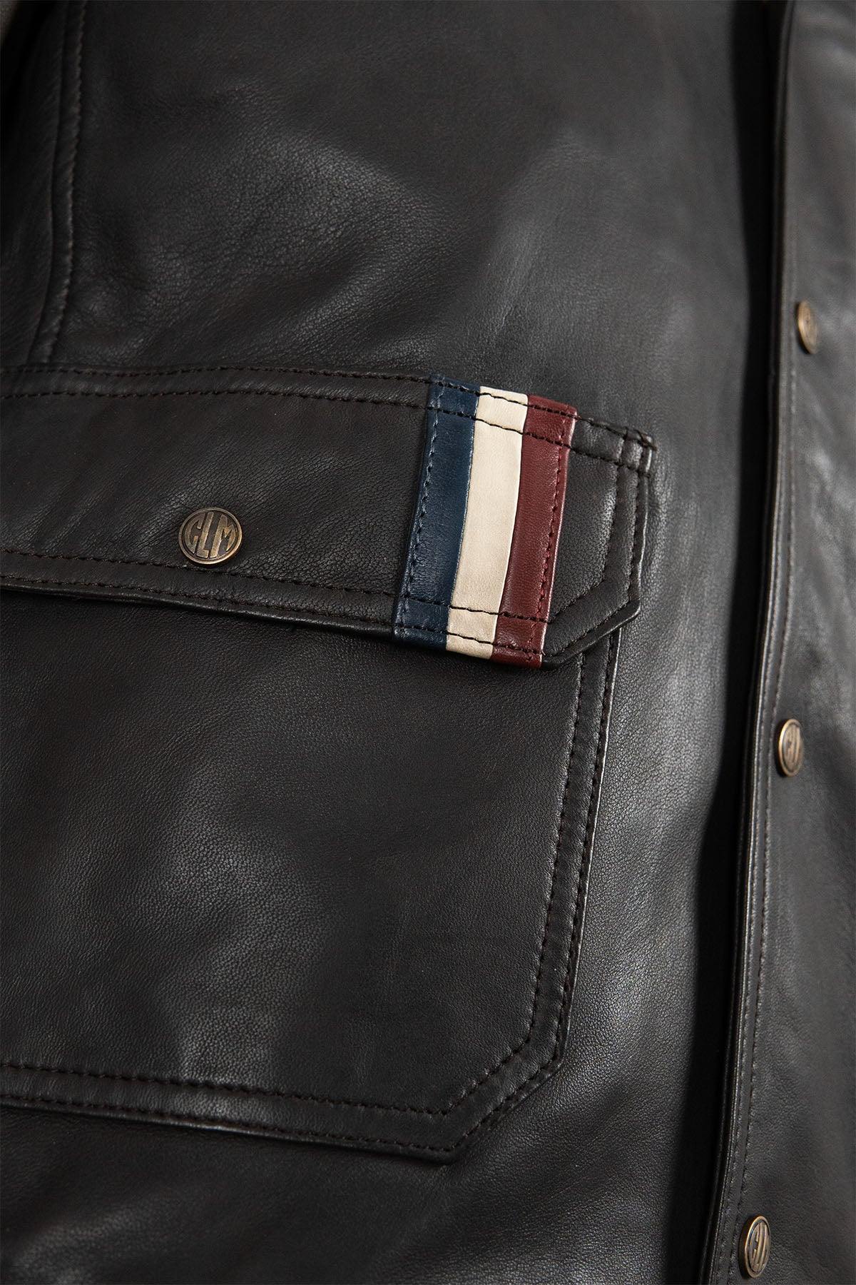 Herren Jacke Classic Legend Motors GREGORY GALIFFI MARRON — Ansicht 5