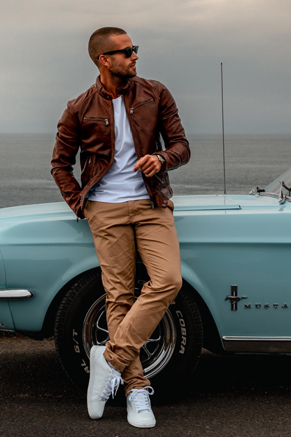 Blouson Homme Daytona DUSTIN SHEEP TIGER BISON — vue 2