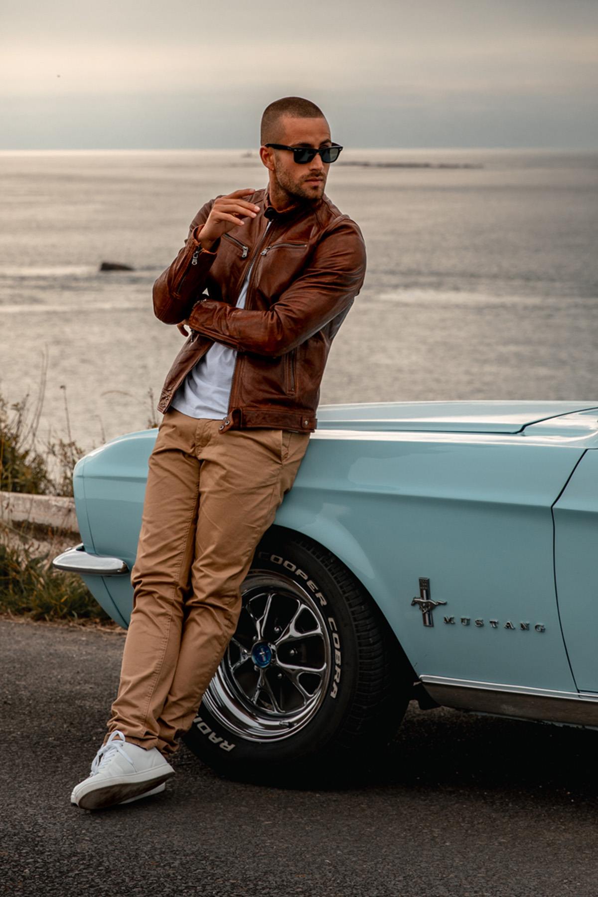Blouson Homme Daytona DUSTIN SHEEP TIGER BISON — vue 3