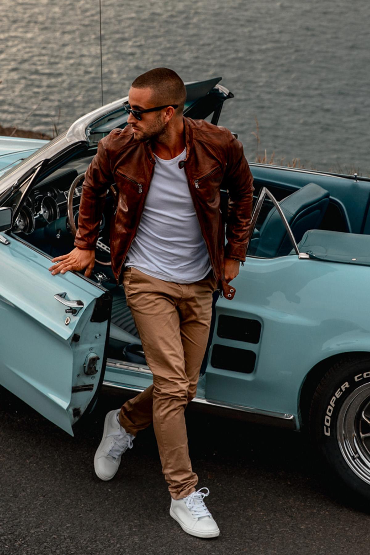 Blouson Homme Daytona DUSTIN SHEEP TIGER BISON — vue 4