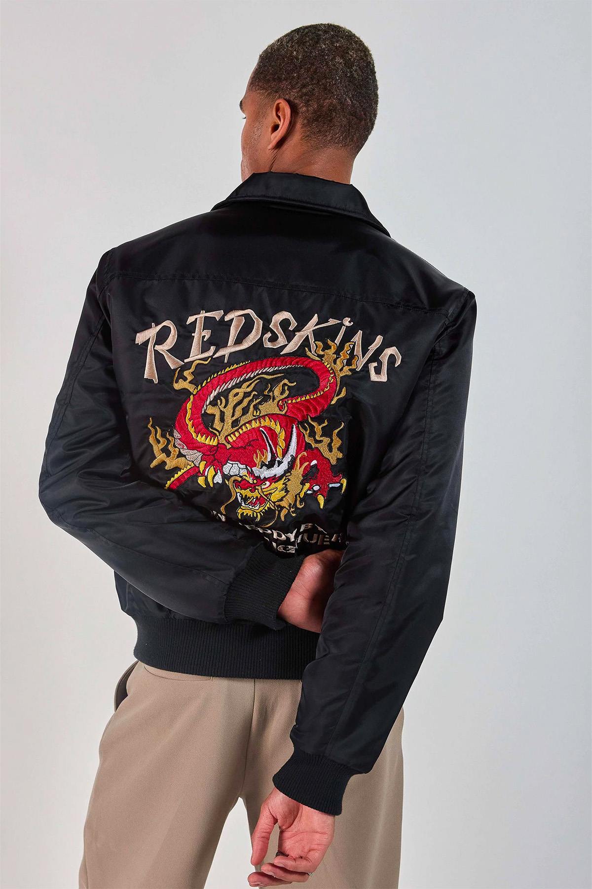 Chaqueta Hombre Redskins DRAGON FIGHTER BLACK — vista 5