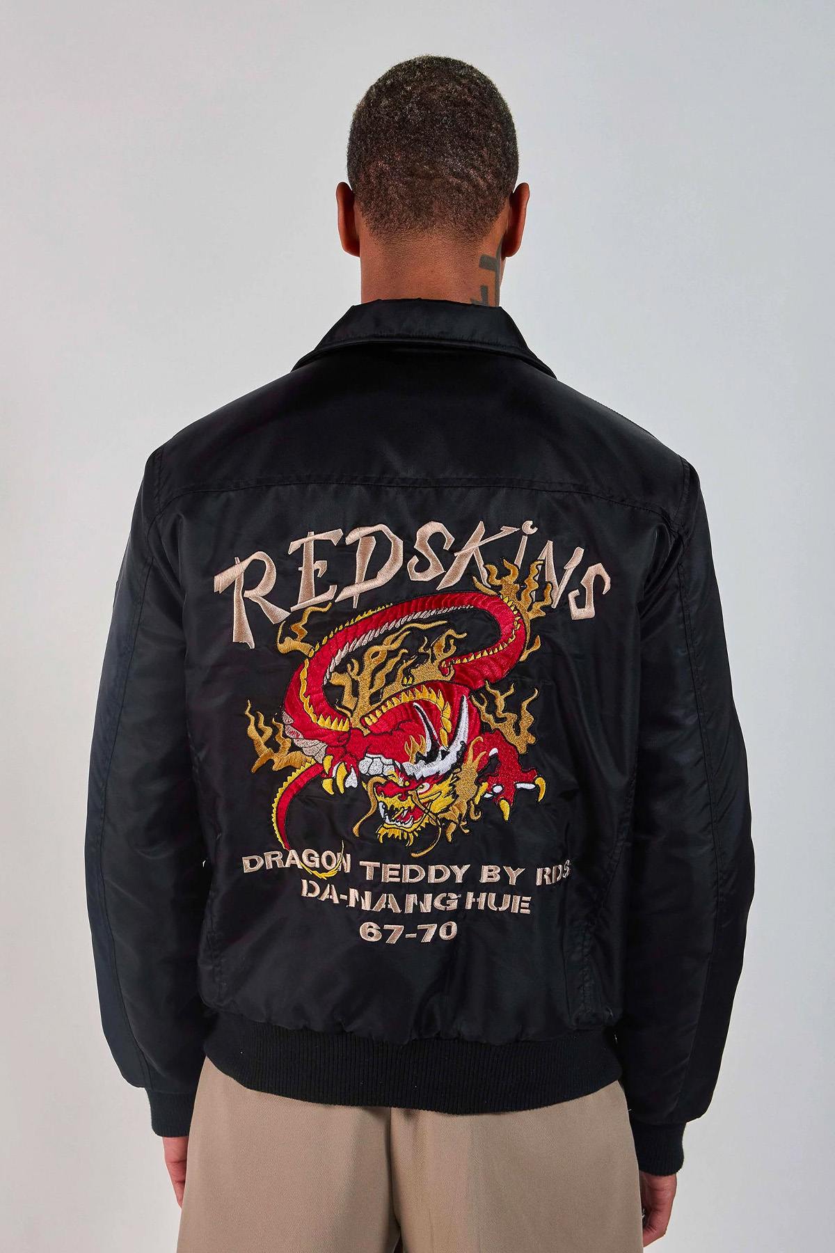 Chaqueta Hombre Redskins DRAGON FIGHTER BLACK — vista 8