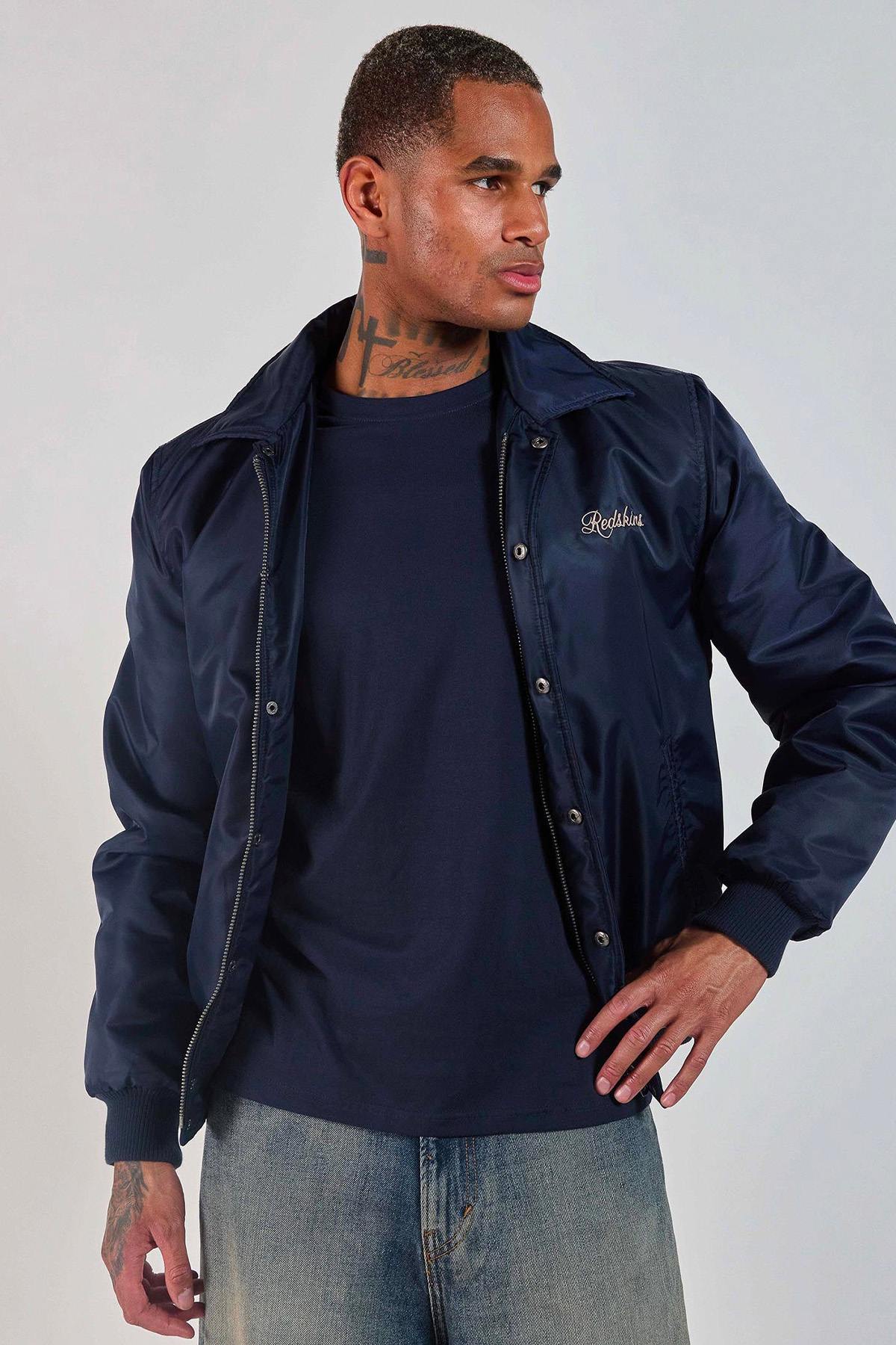 Chaqueta Hombre Redskins DRAGON FIGHTER NAVY BLUE — vista 9