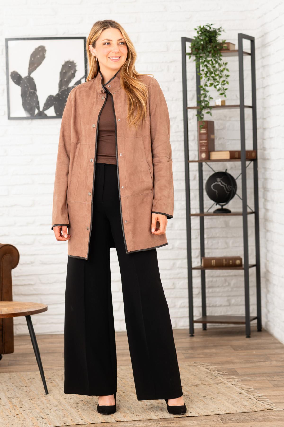 Cazadora Mujeres Cityzen FLORENCE VELOURS MARRON — vista 6