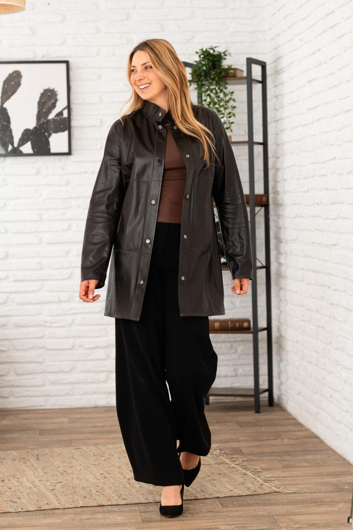 Cazadora Mujeres Cityzen FLORENCE VELOURS MARRON — vista 2