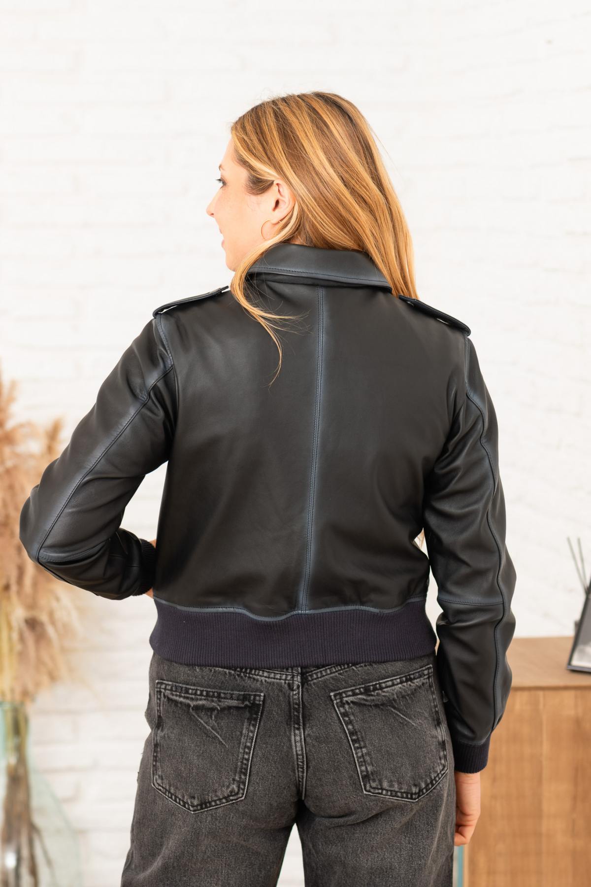Blouson Femme Oakwood EMILIANA BLUEFIN 648 — vue 5