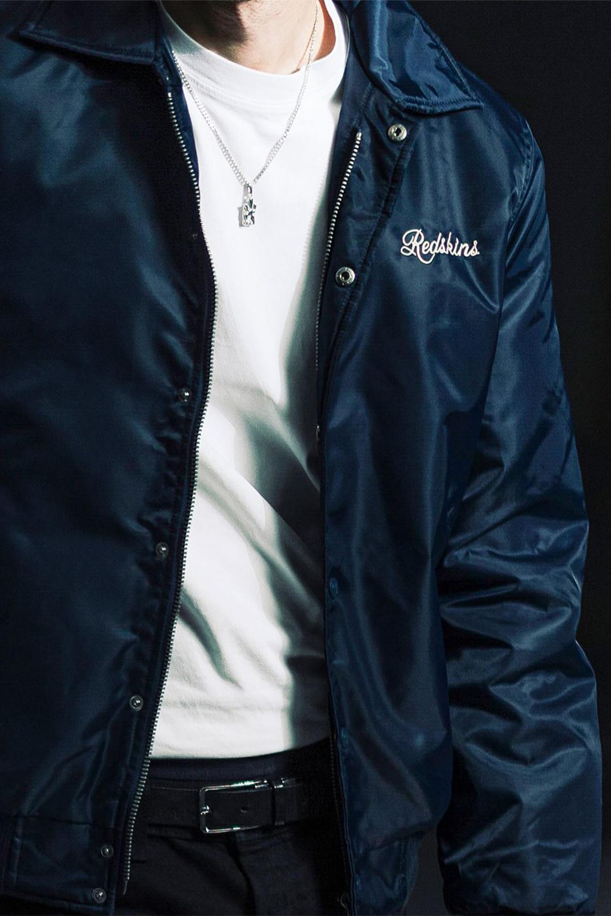 Chaqueta Hombre Redskins DRAGON FIGHTER NAVY BLUE — vista 3