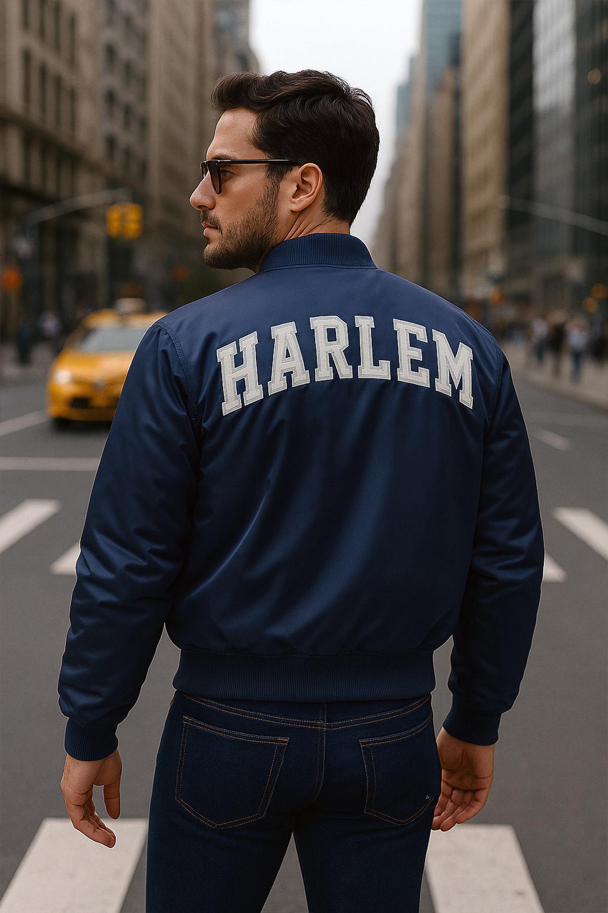Blouson Homme Schott SPORTING DARK NAVY — vue 1